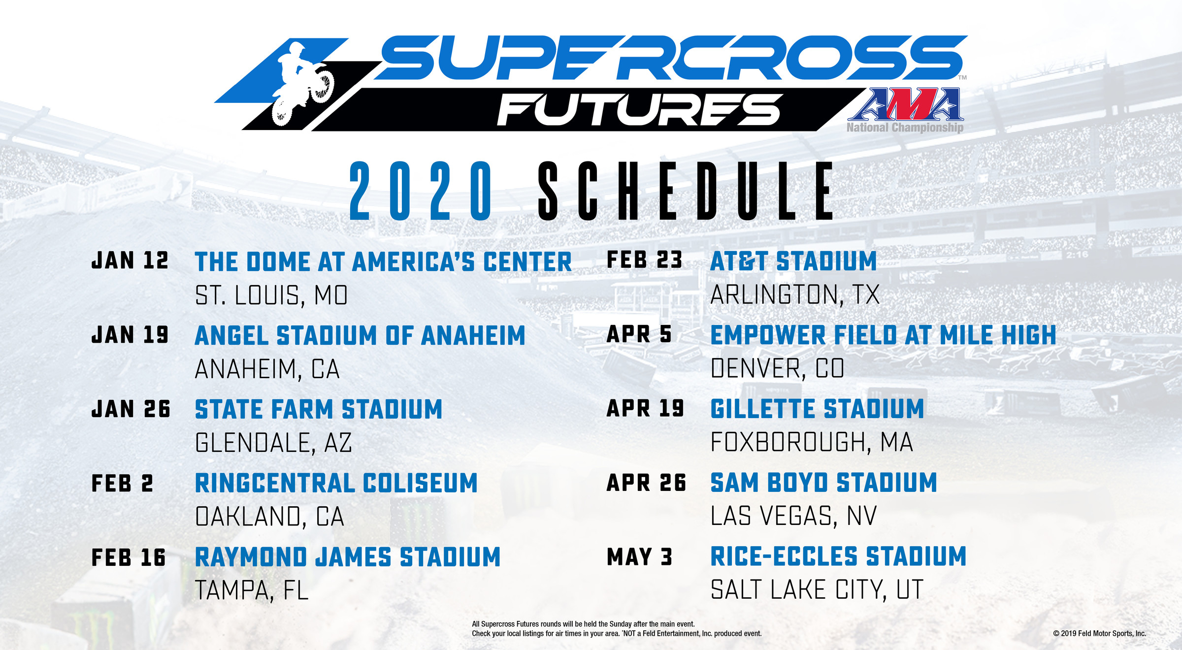 2020 Supercross Futures Schedule