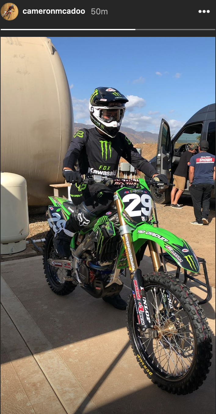 McAdoo posted this photo on his Instagram story yesterday.