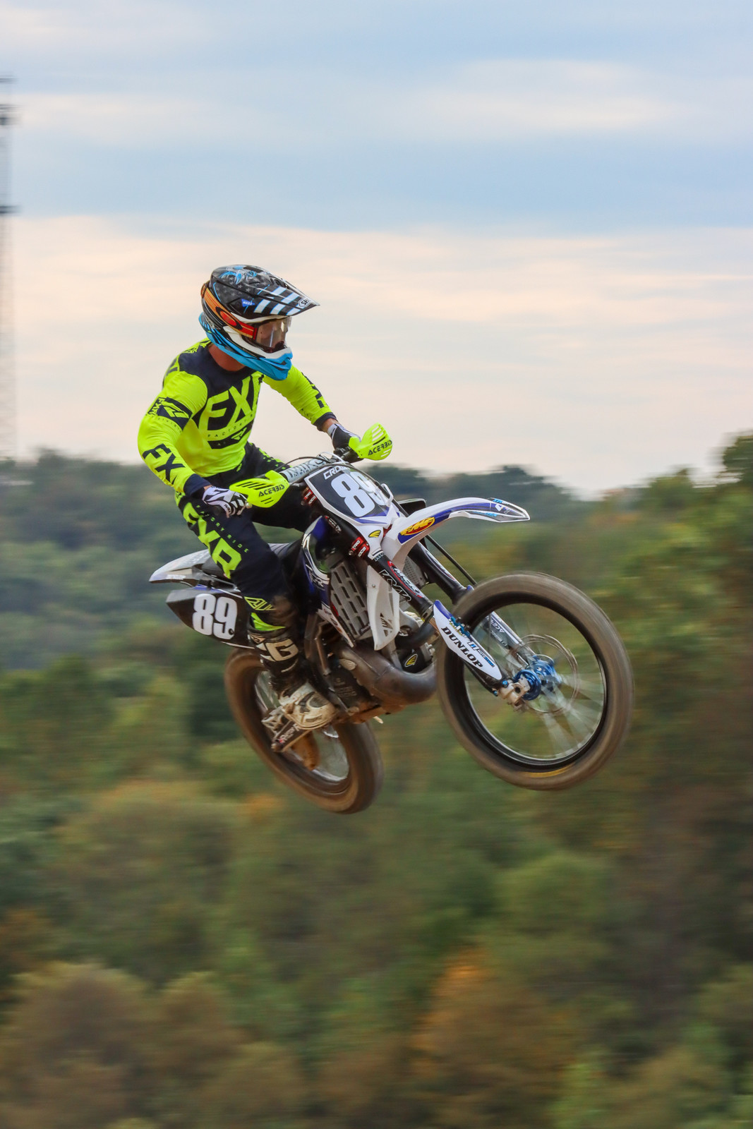 Crown racing the Pastrana Pro Challenge at Pleasure Valley Raceway last weekend.