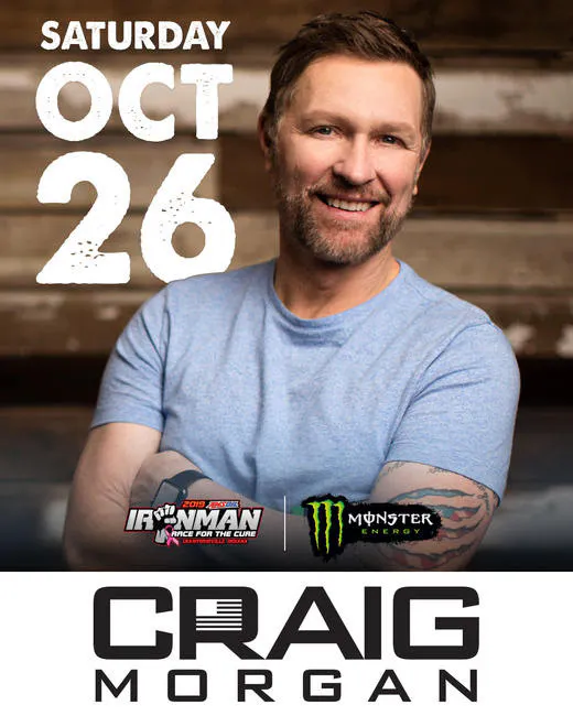 Craig Morgan will perform Saturday, October 26 at 9:30 p.m.