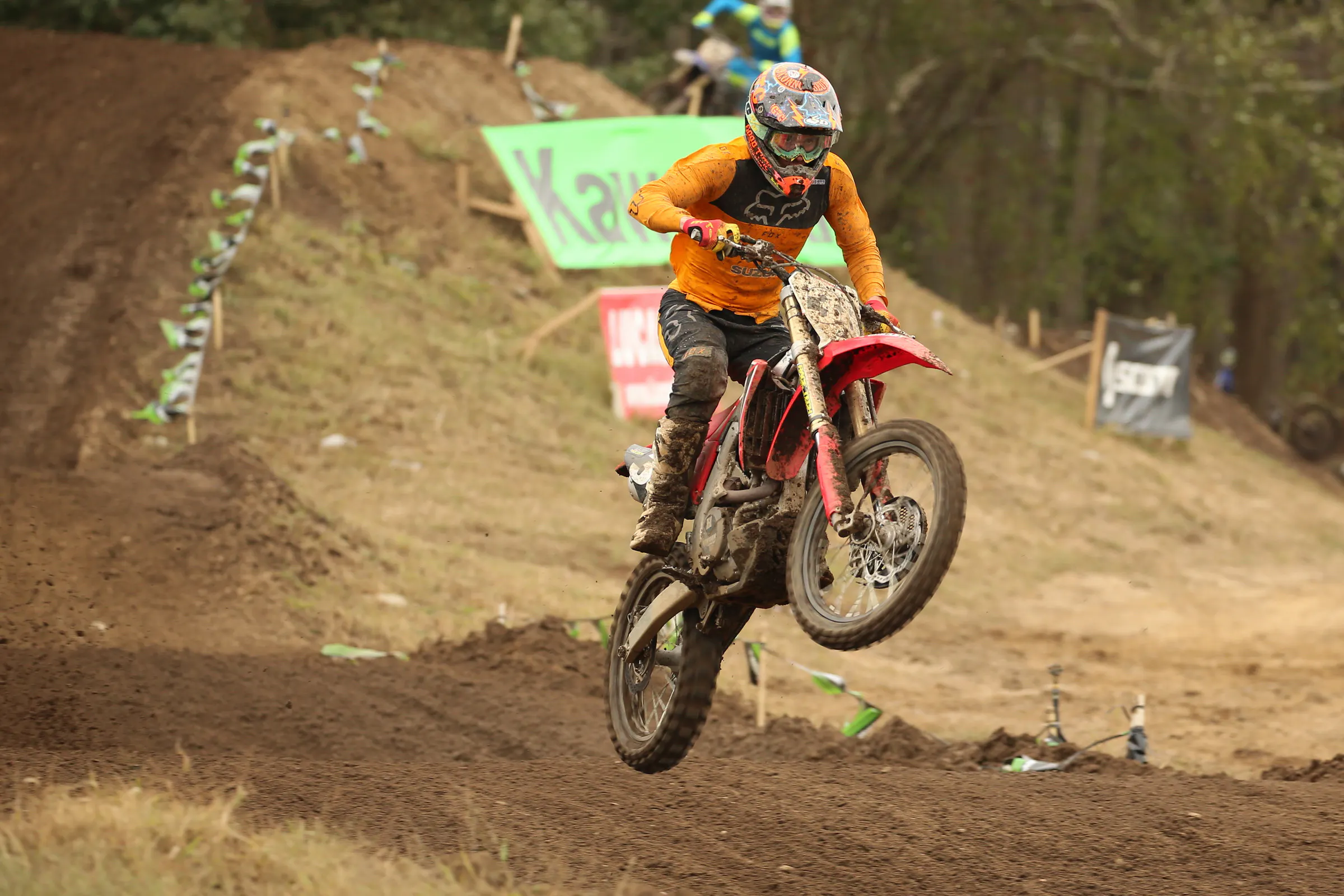 Bobby Piazza was the 450 A class overall winner with consistent 2-2 moto finishes. 