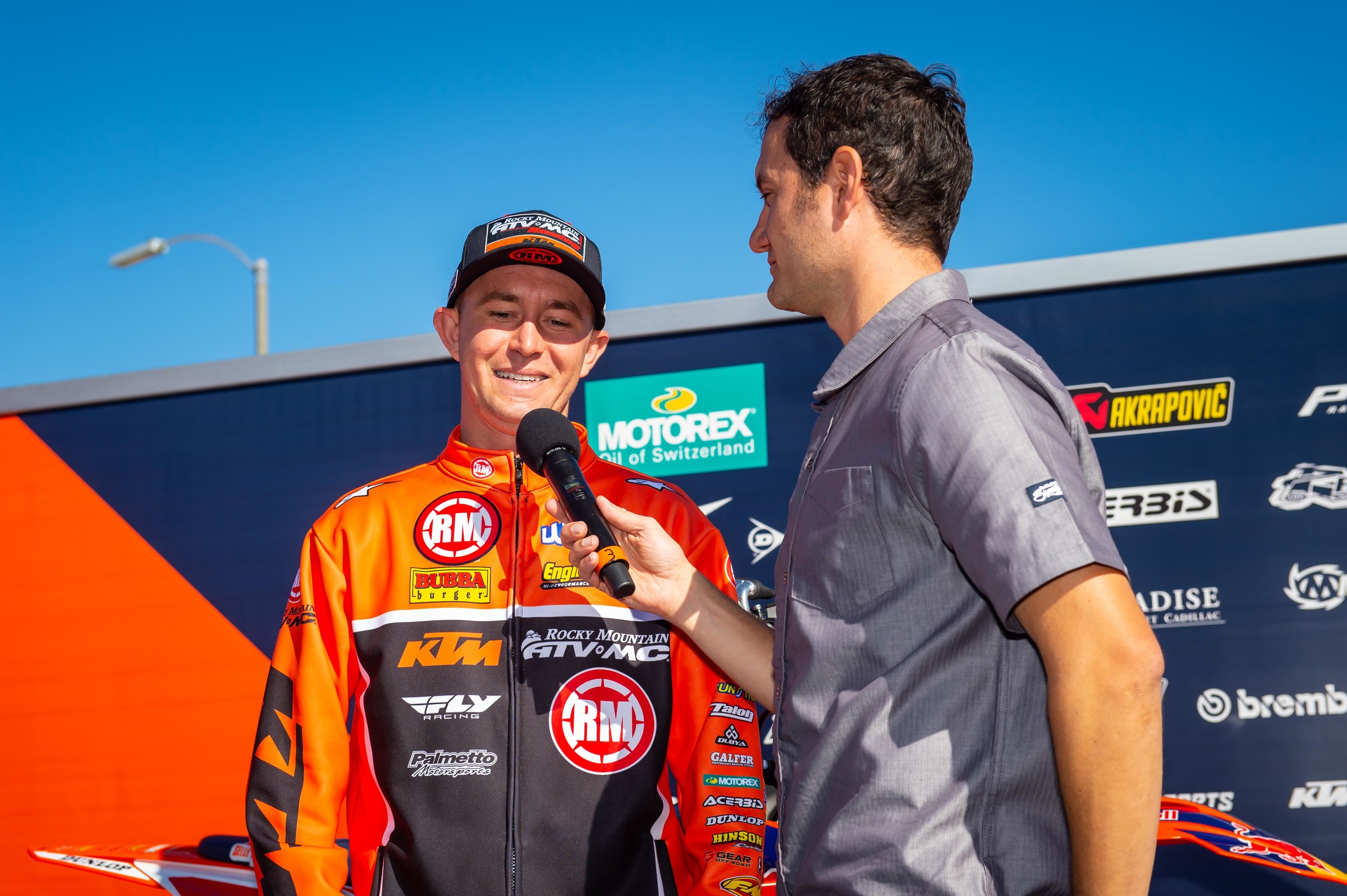 Baggett at the KTM team introduction on Friday.