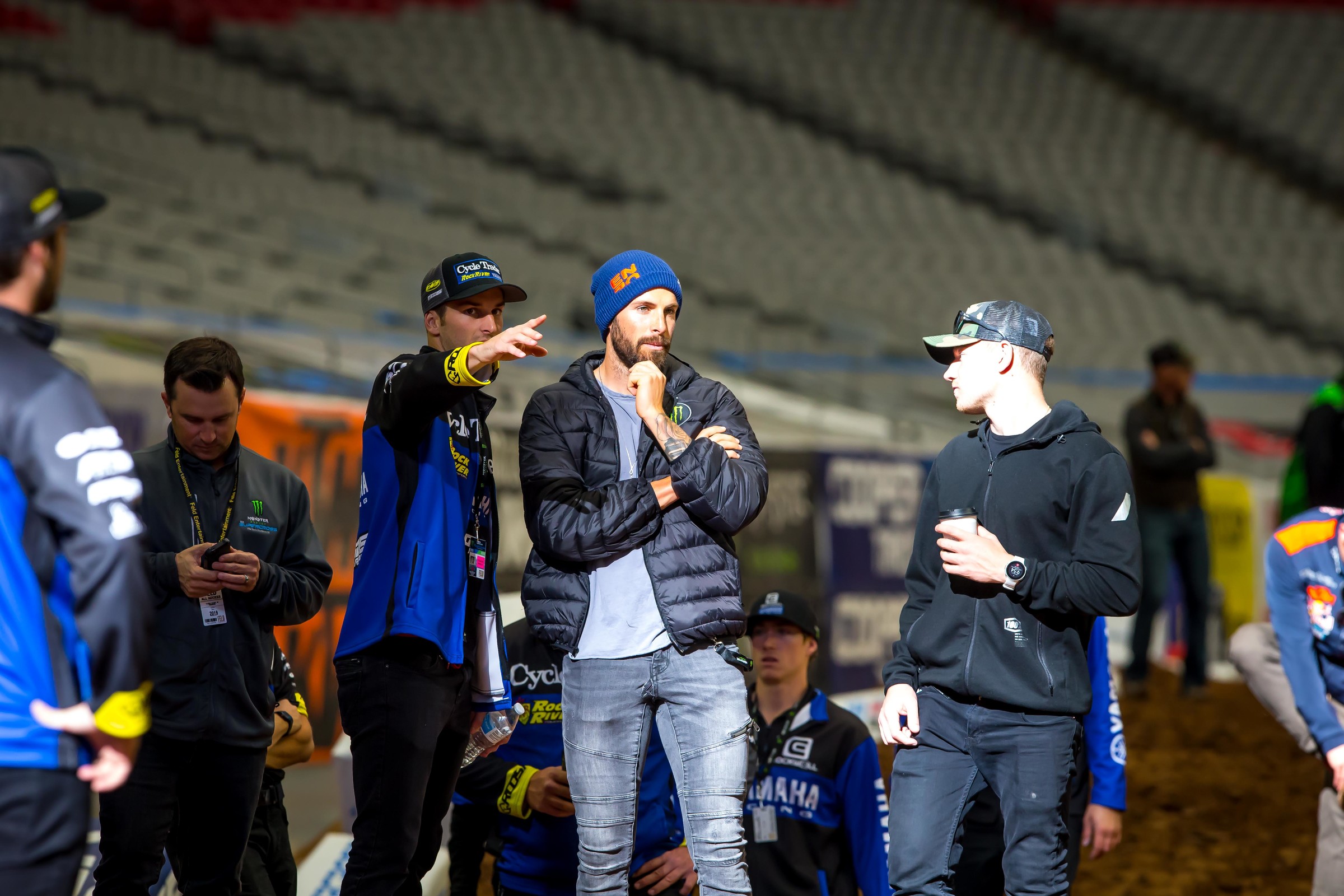 Hayes  and Rarick at the 2019 Glendale Supercross.