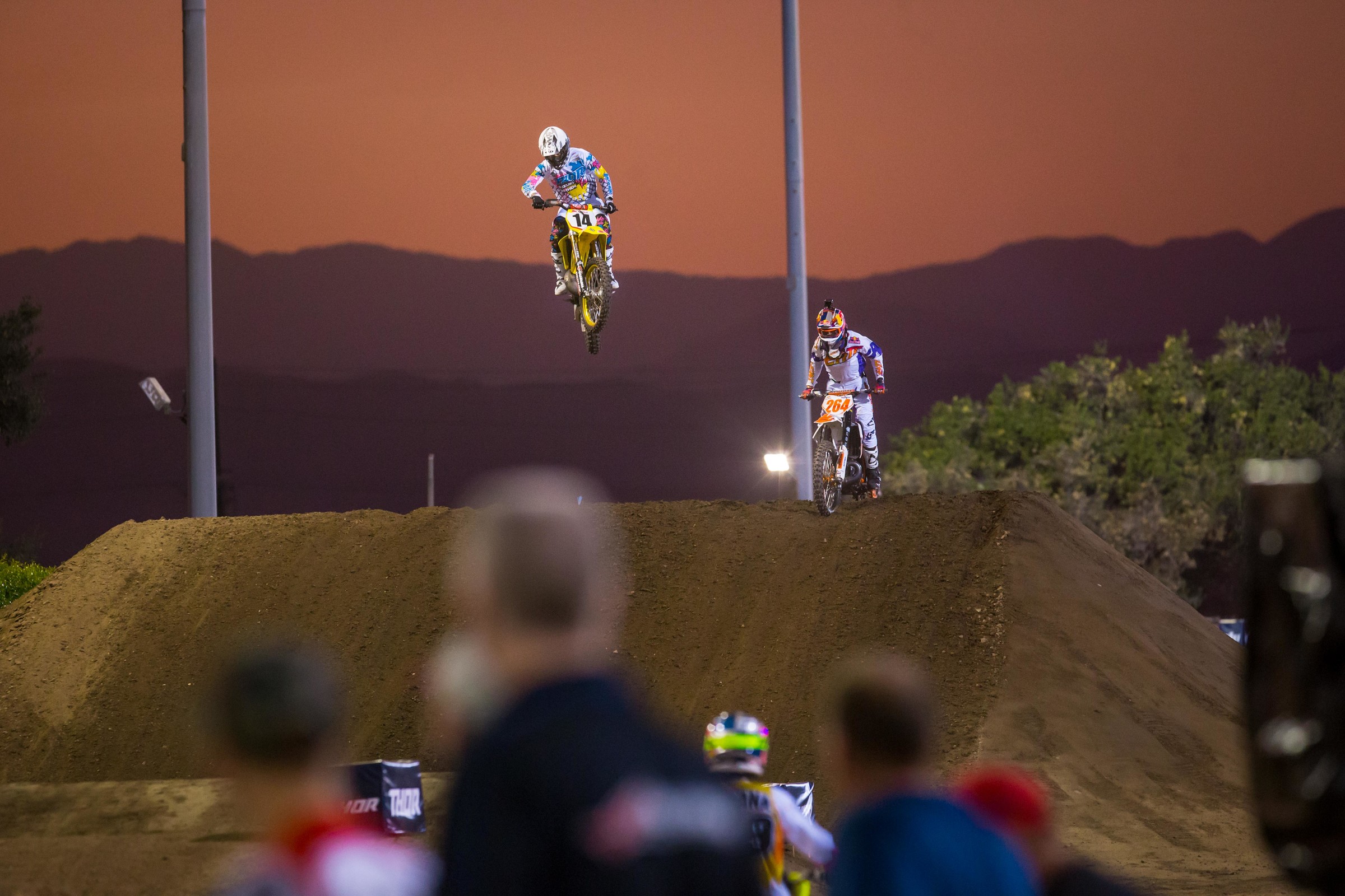Enticknap and Ryan Sipes battling at Red Bull Straight Rhythm.