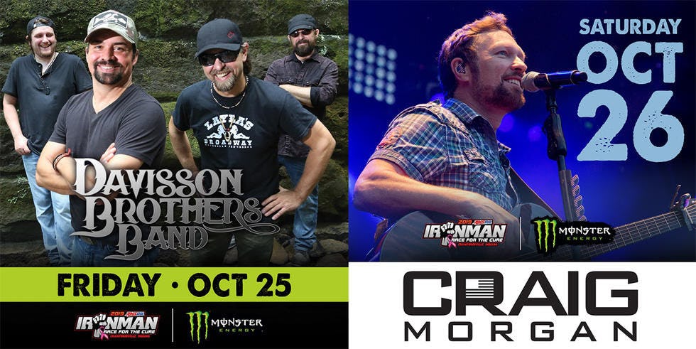 Davisson Brothers Band and Craig Morgan are set to perform at this weekend's GNCC season finale.
