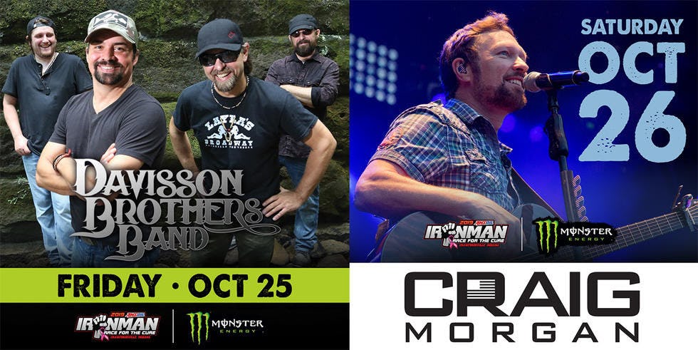 Davisson Brothers Band and Craig Morgan are set to perform at this weekend's GNCC season finale.