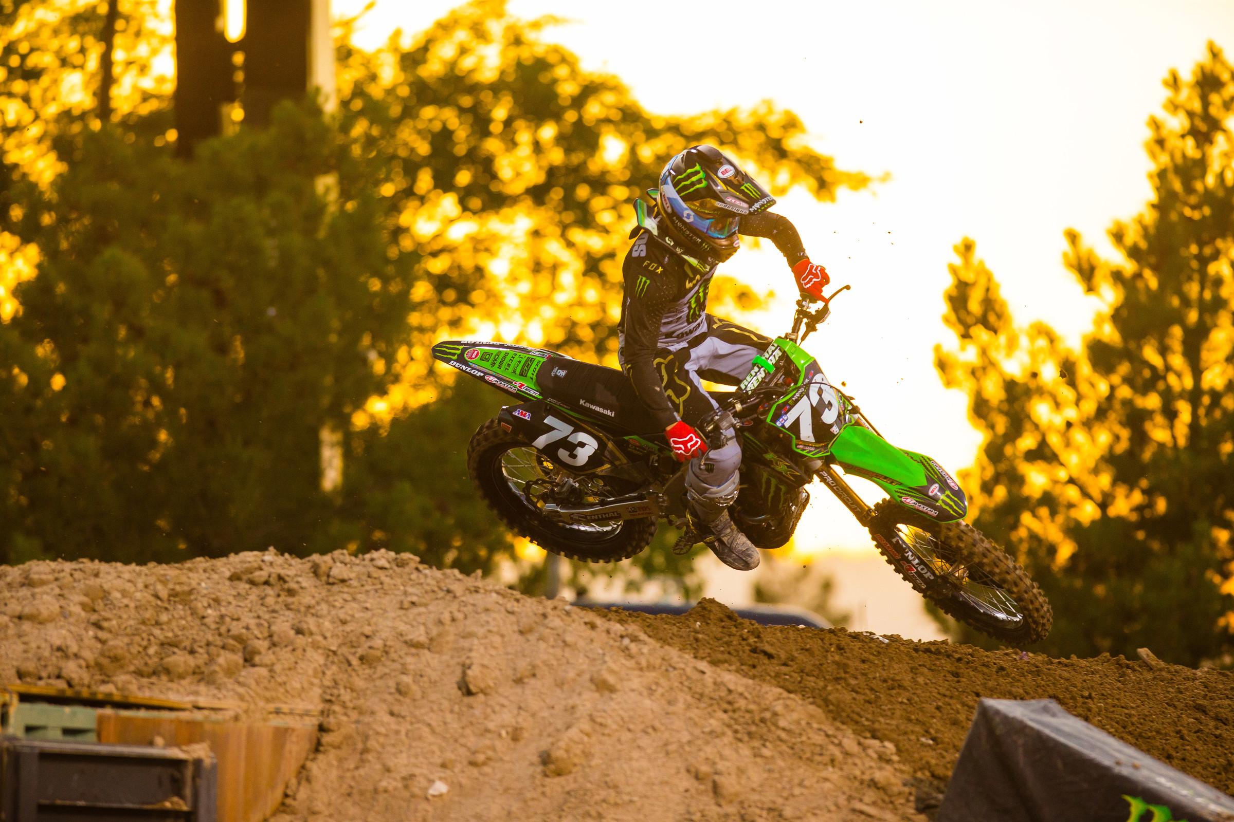 Because he pointed out of the class, Davalos raced his last 250SX race at the 2019 Las Vegas Supercross.