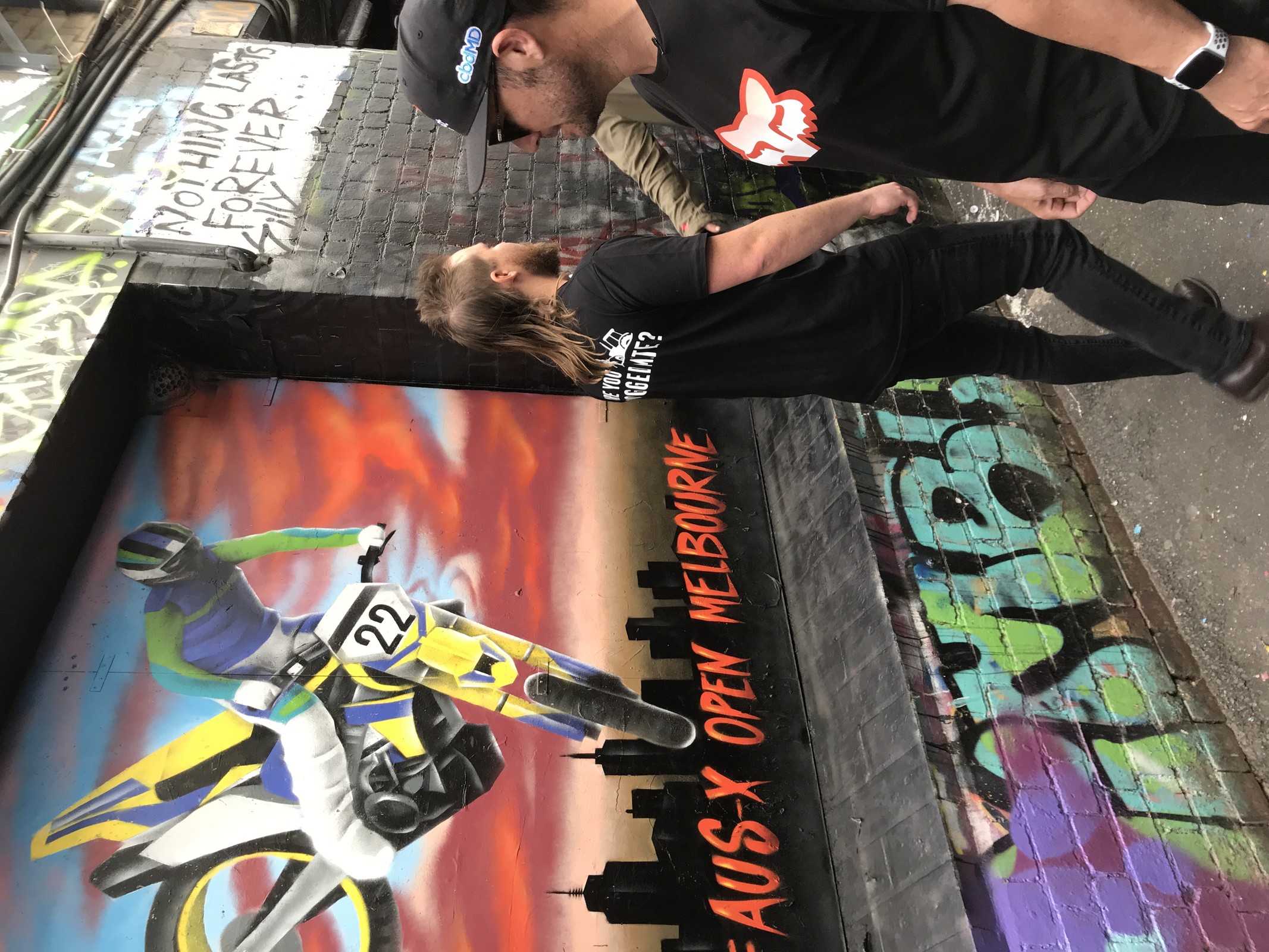 Chad Reed is now part of Melbourne's famous lane art.