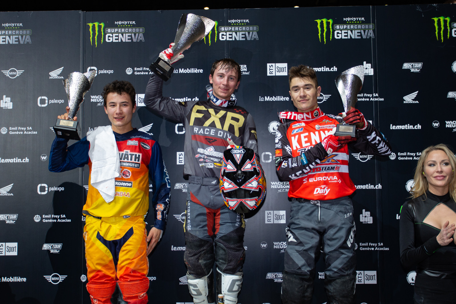The SX2 podium from night one.