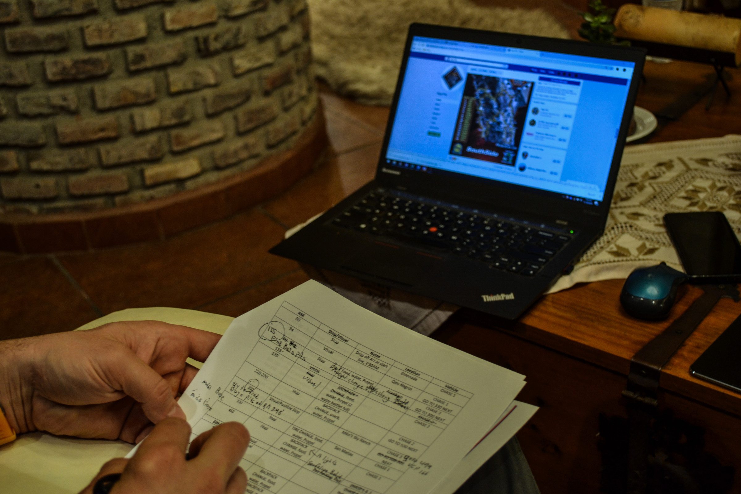 Babcock planning for the 2019 Baja 1000.