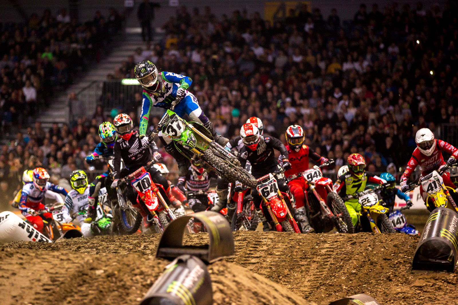 Davalos leading the SX1 class.