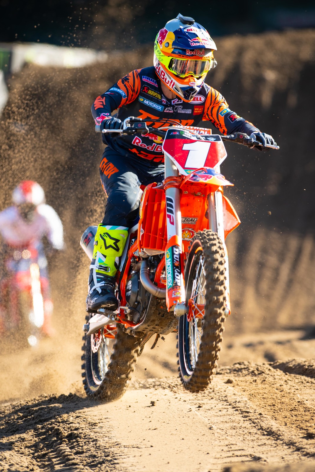 Cooper Webb during press day earlier.