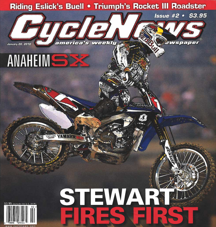 Cycle News cover from January 20, 2010.