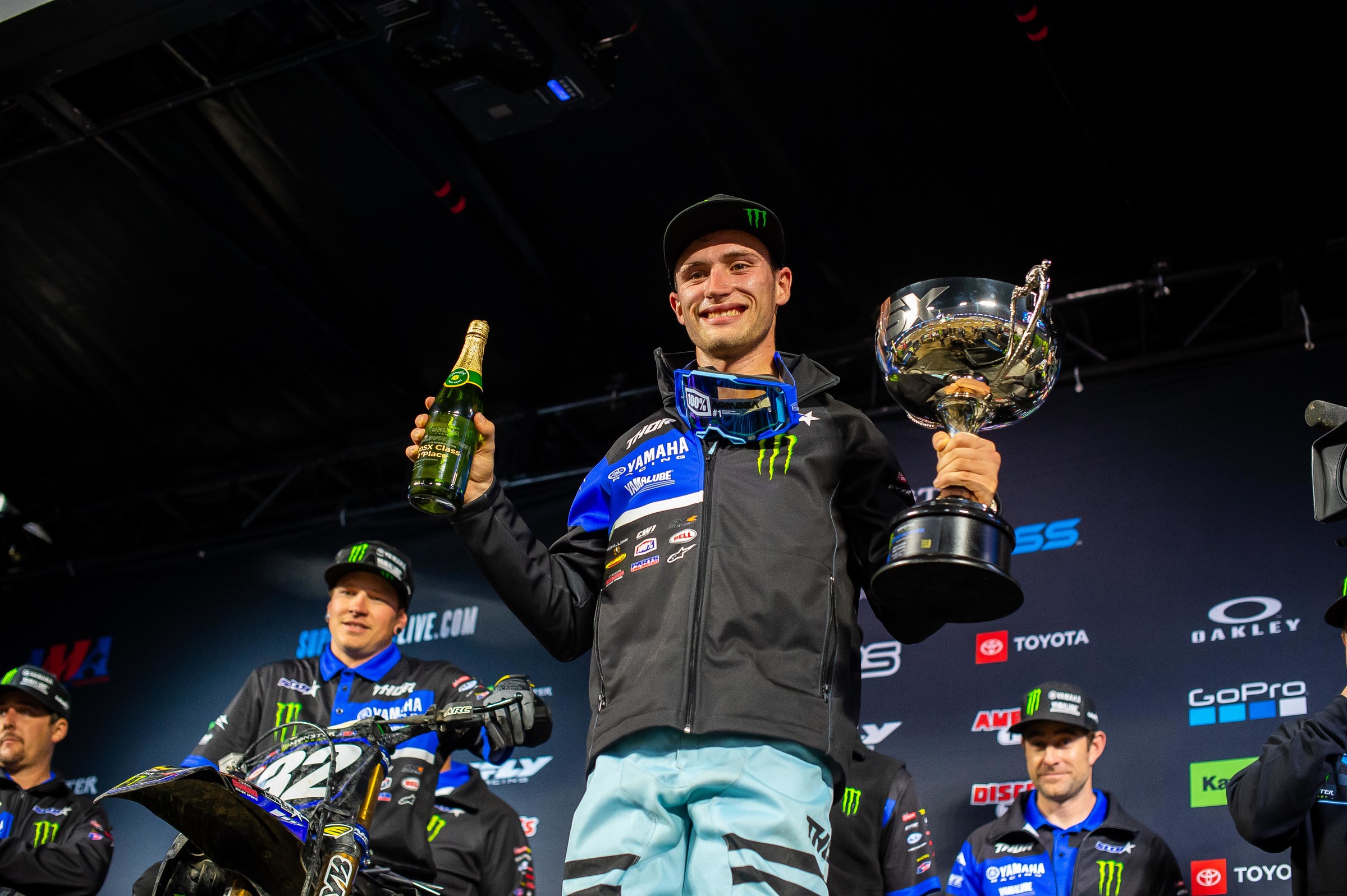 After his first win, Cooper couldn't help but smile.