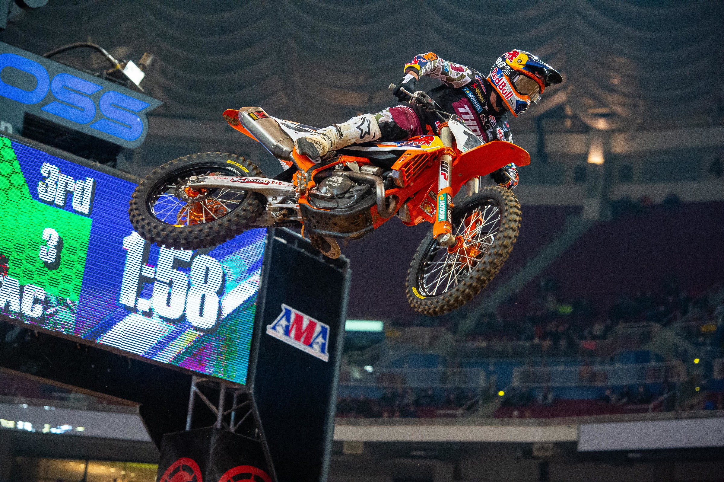 Cooper Webb had a rough St. Louis with his continued fight against the flu.