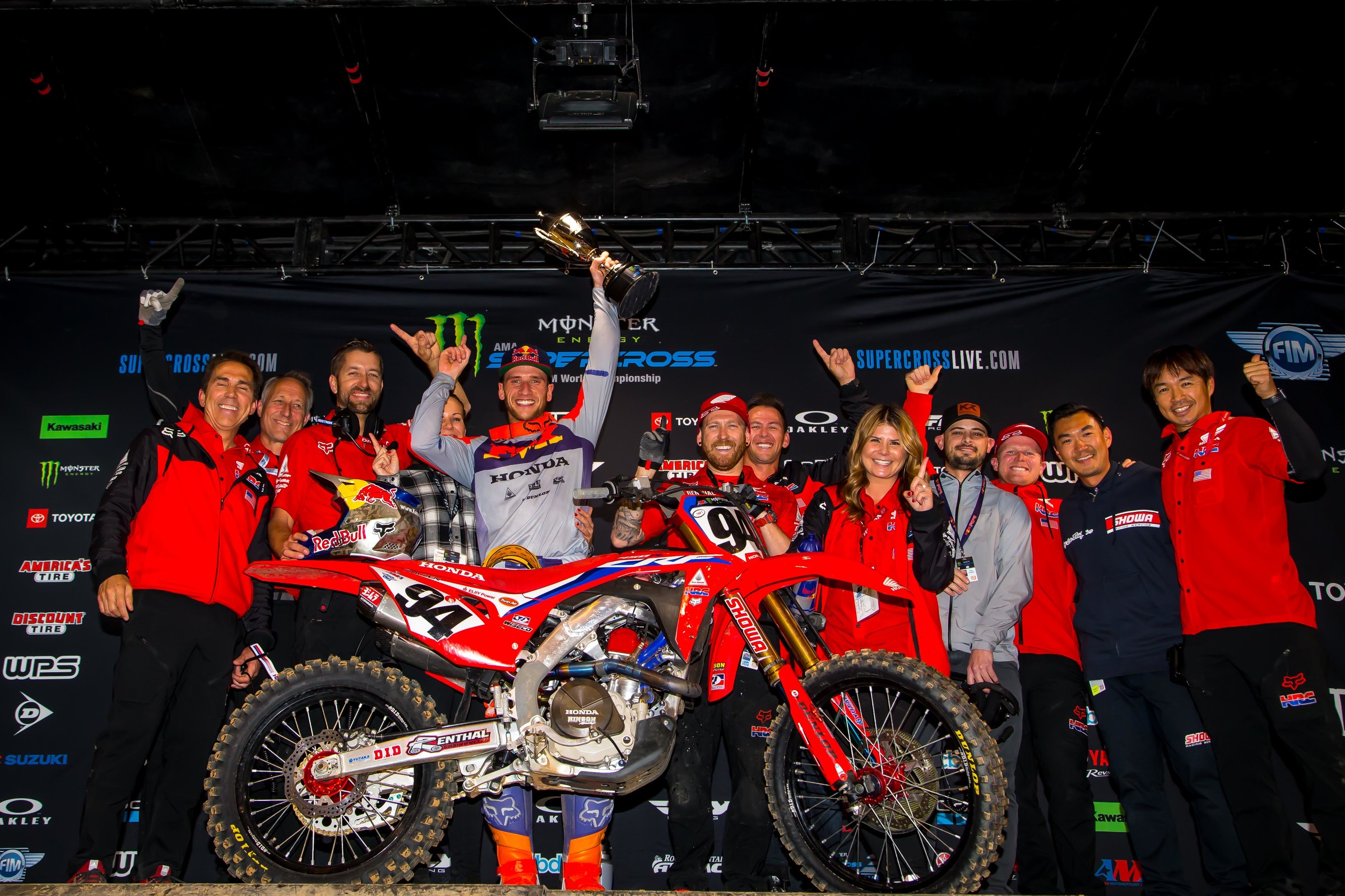 Roczen and the Honda HRC team.