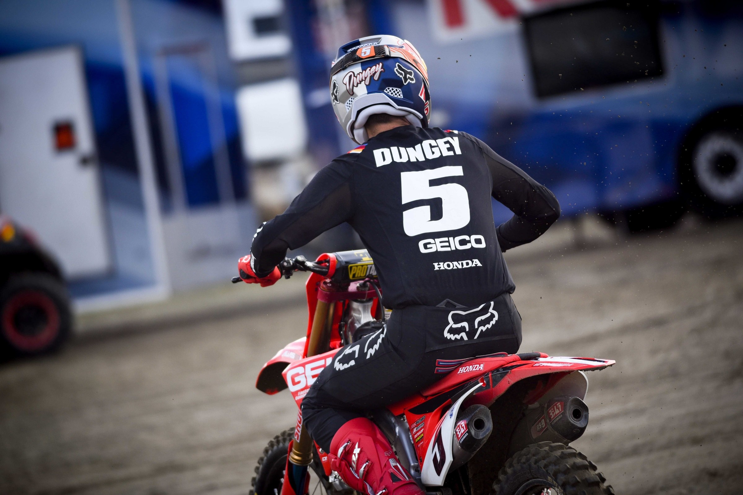 Ryan Dungey Takes First Ride Aboard a GEICO Honda
