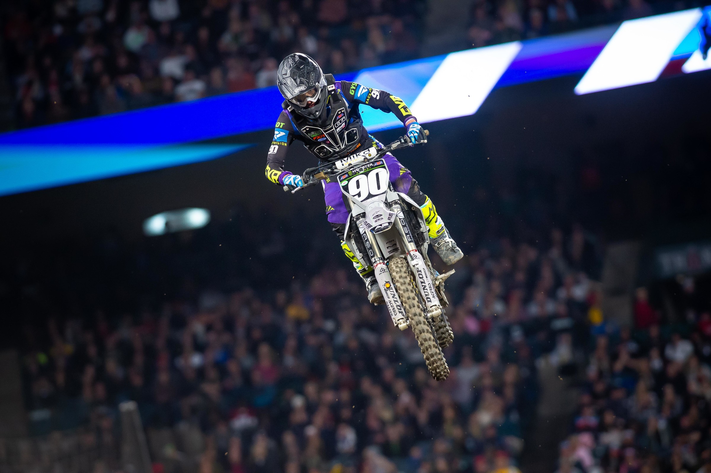 Even without time on the Gas Monkey Energy/AJE Motorsports' Husqvarna FC 250, Auberson has gelled well with the bike and earned a new career-best of tenth in the 250SX main event at A2.
