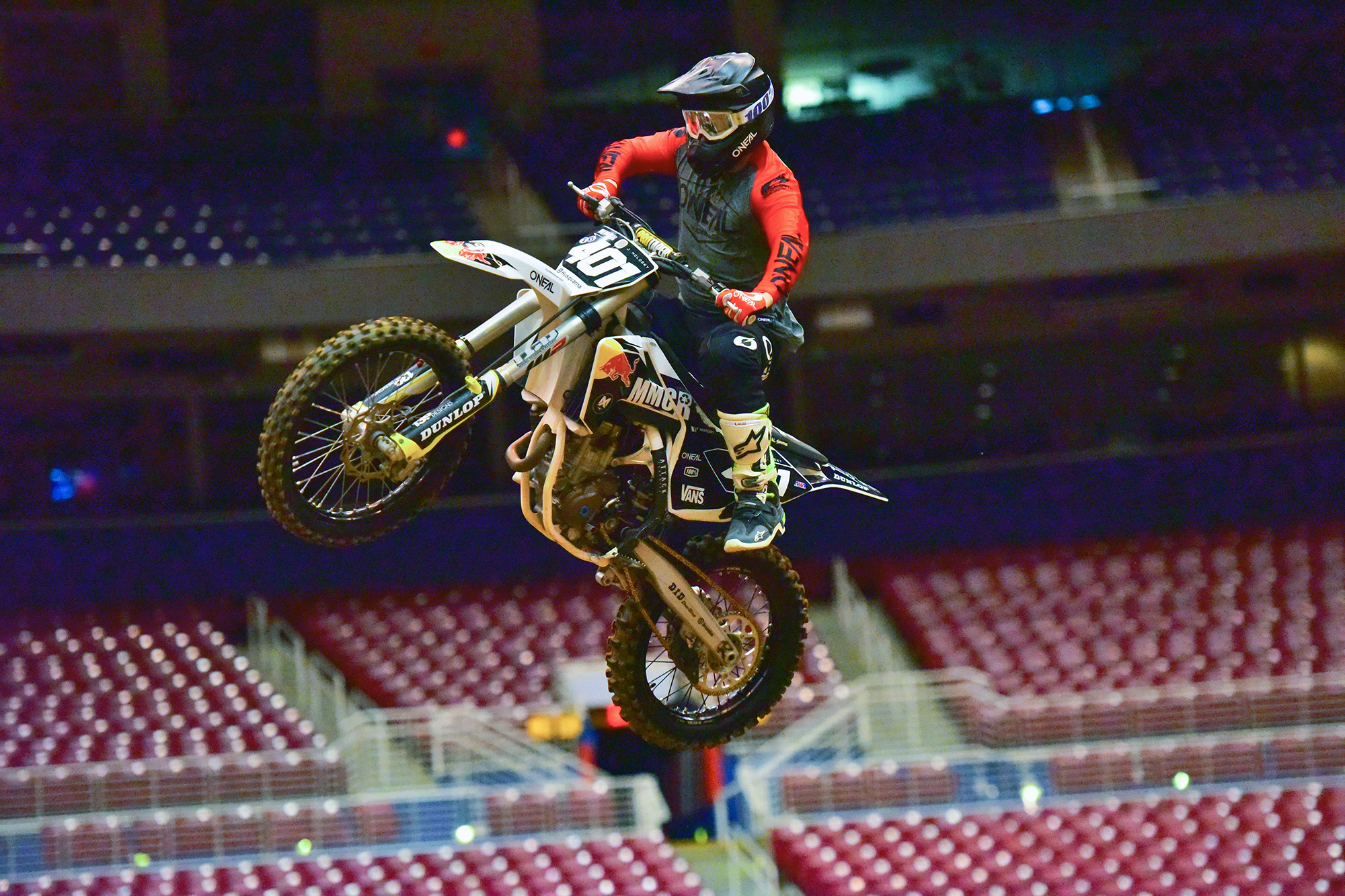 Justin Mclosky airing it out at the Dome at America's Center.