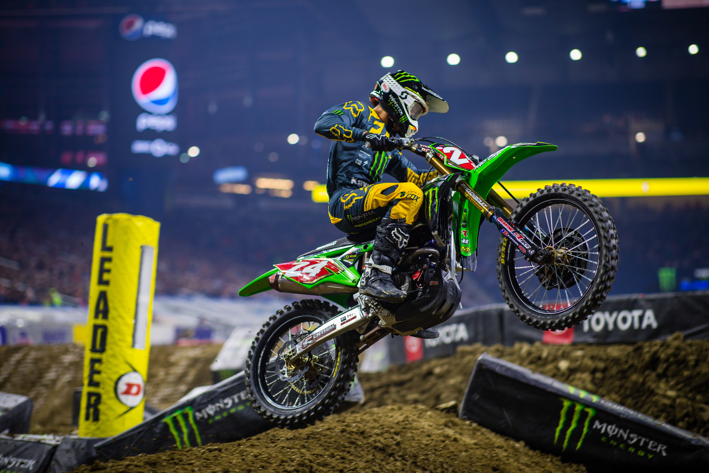 Austin Forkner on his way to winning 2019 Detroit Triple Crown overall.