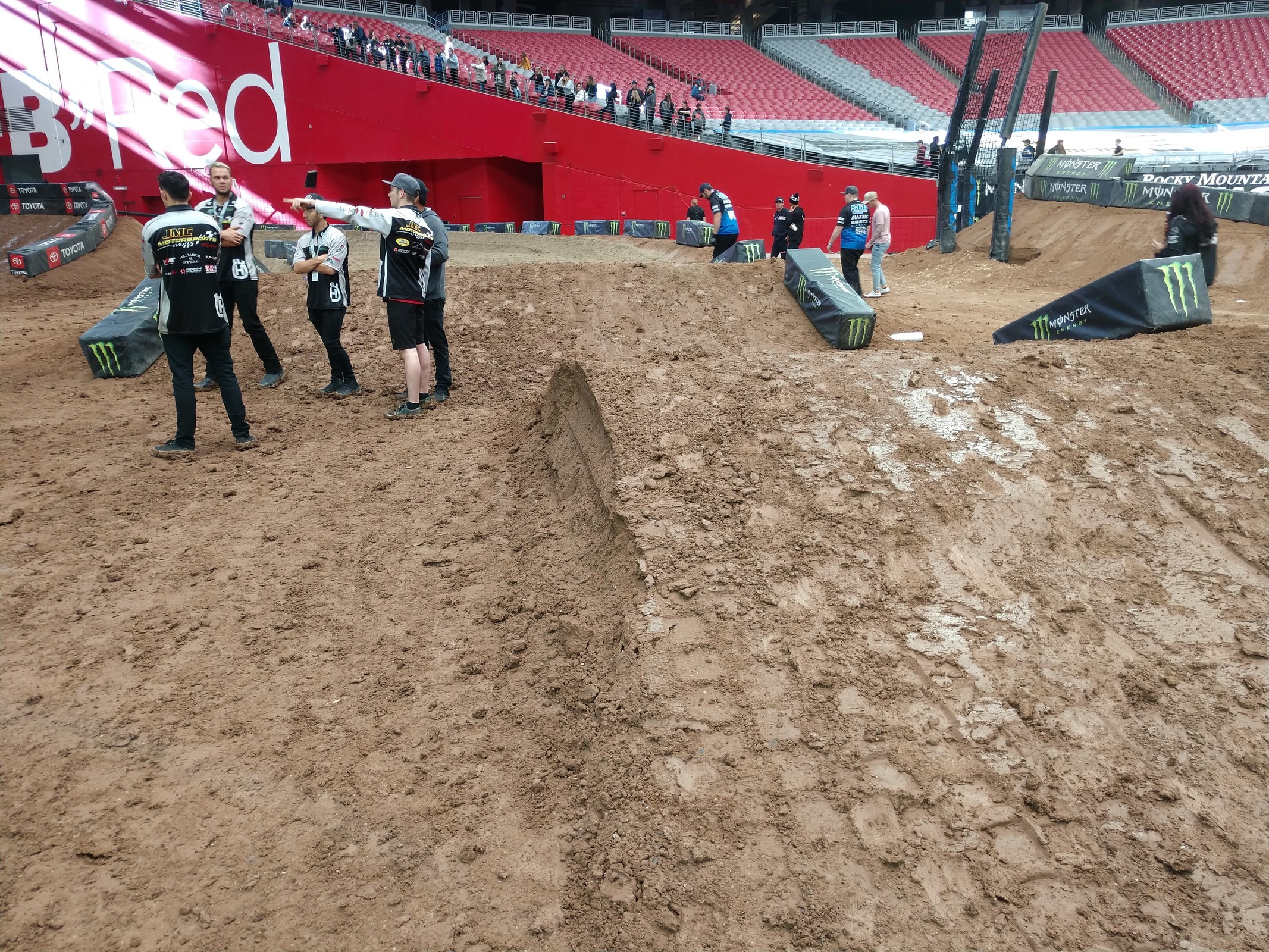 The sand section has two options at the entrance.