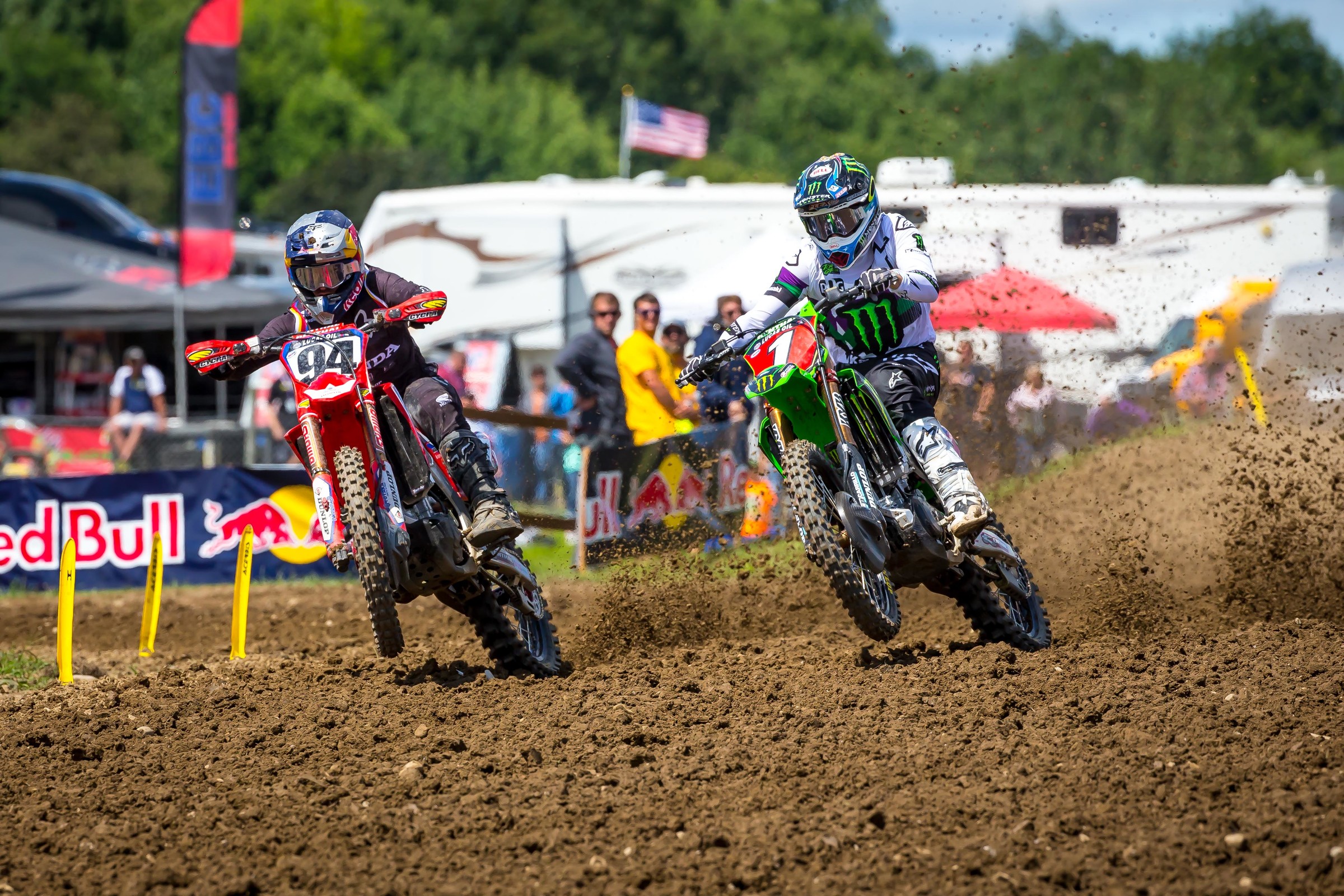 Roczen and Tomac at the 2019 Unadilla National.