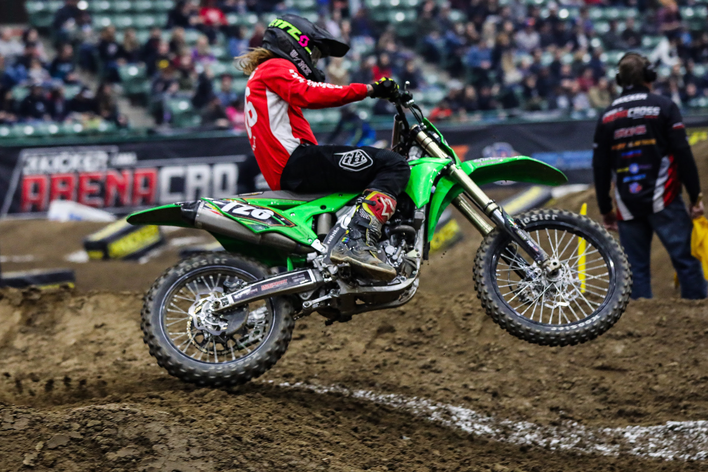 Gared Steinke racing on Friday in Reno, Nevada.