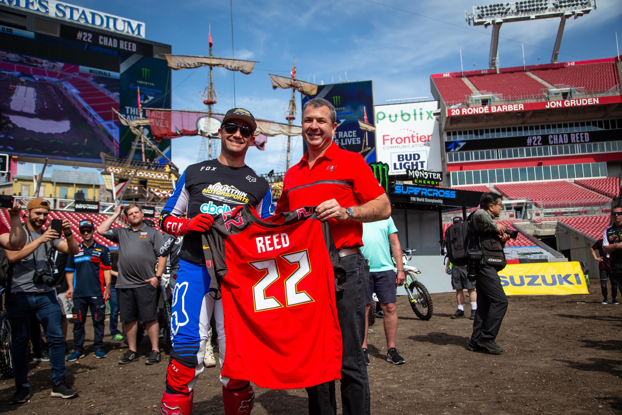 Reed and the CEO of the Tampa Bay Buccaneers, Brian Ford.
