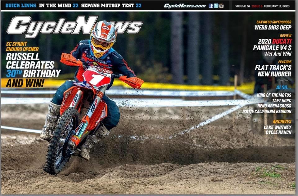 February 11, 2020 cover of Cycle News.