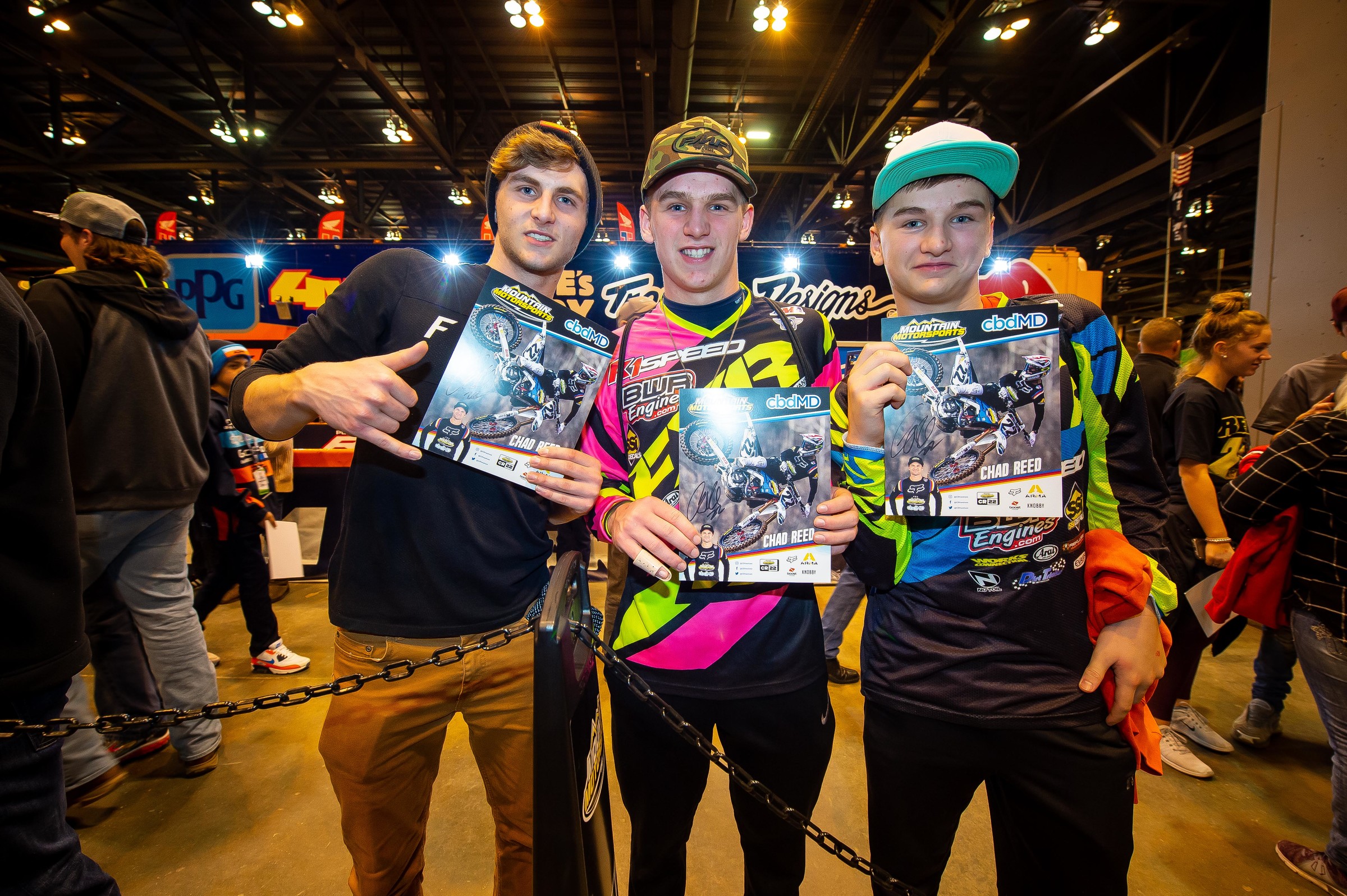 Three happy Chad Reed fans in STL.