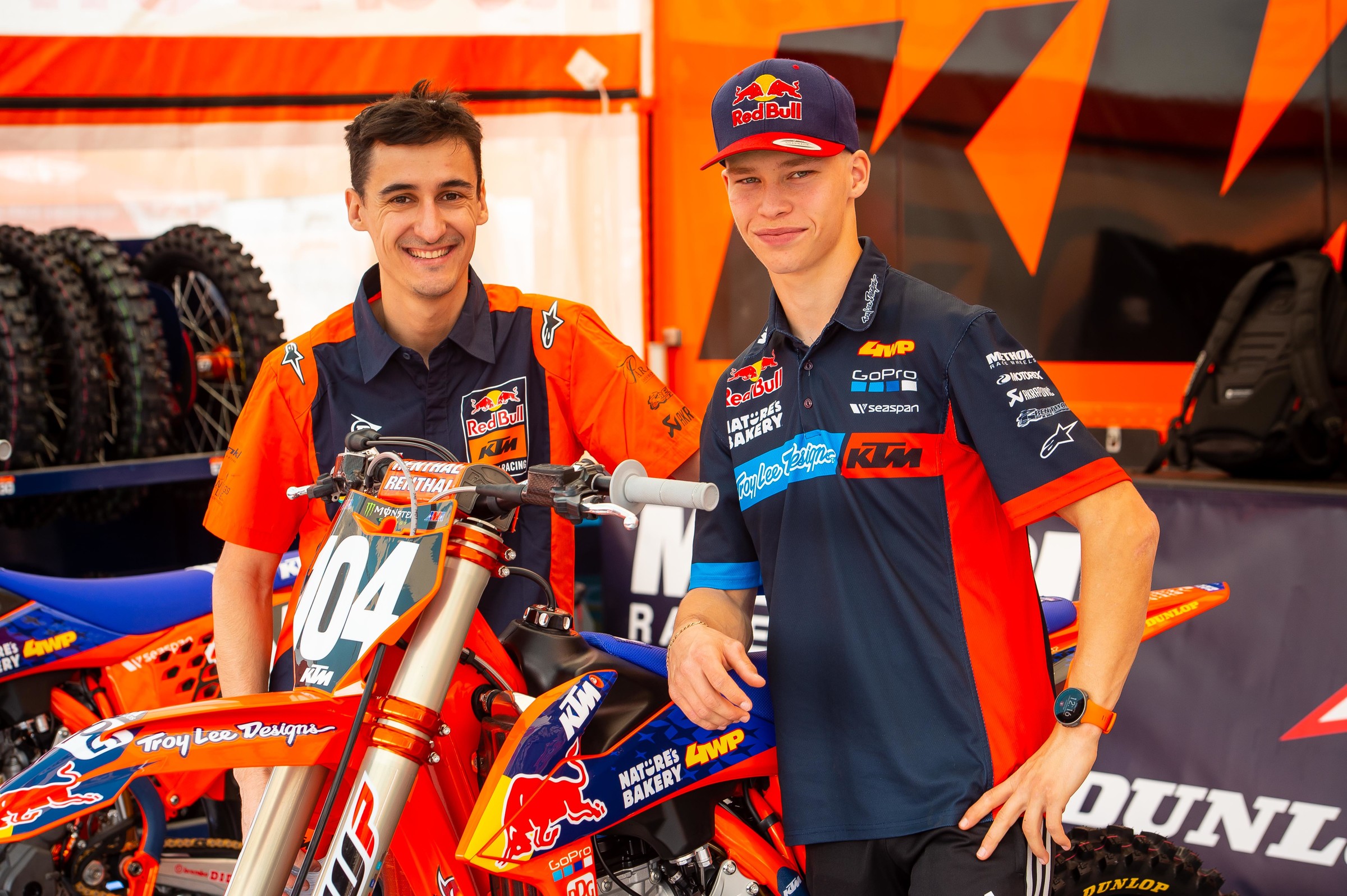 Marvin Musquin with Brian Moreau.