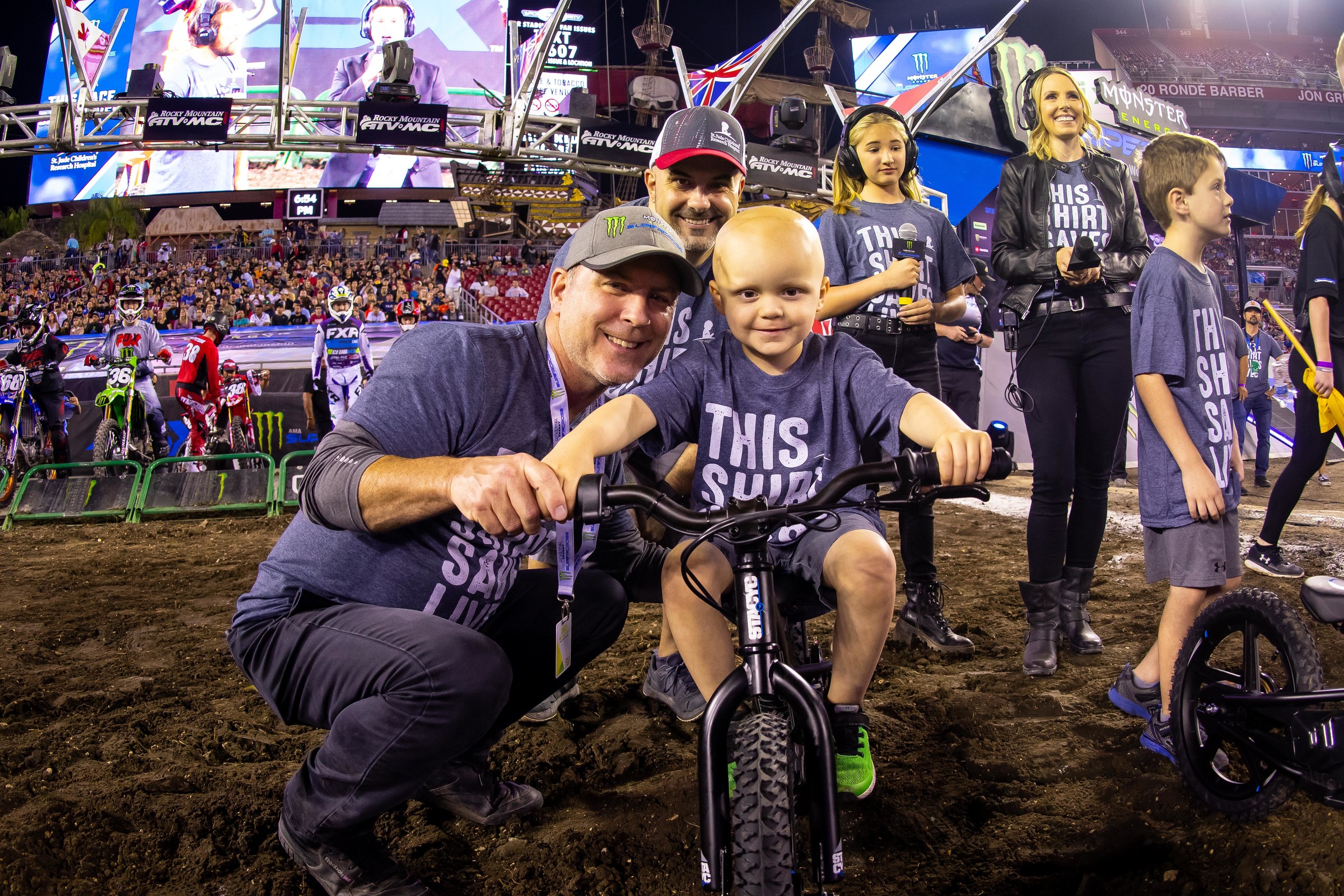 Feld Entertainment's Sean Brennen and his friend Caleb.