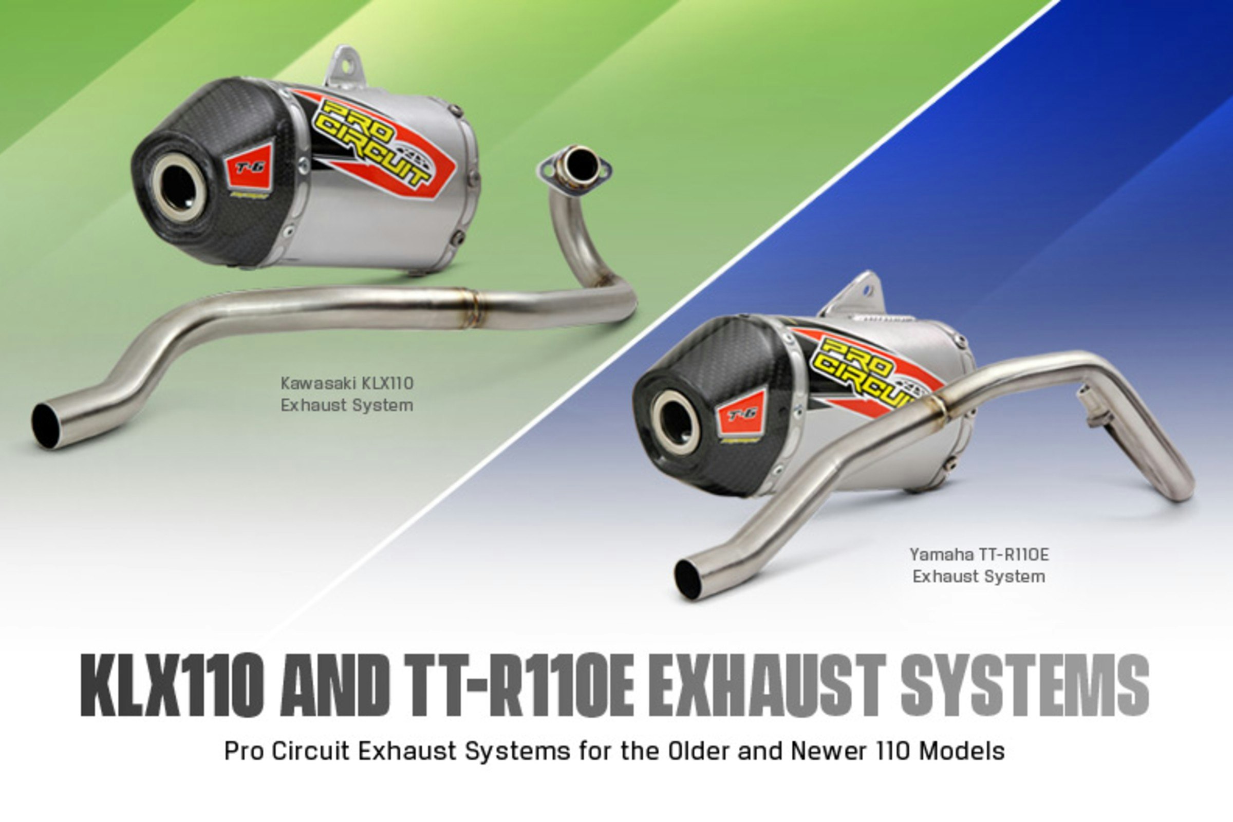 Pro Circuit Introduces KLX110 and TT-R110E Exhaust Systems