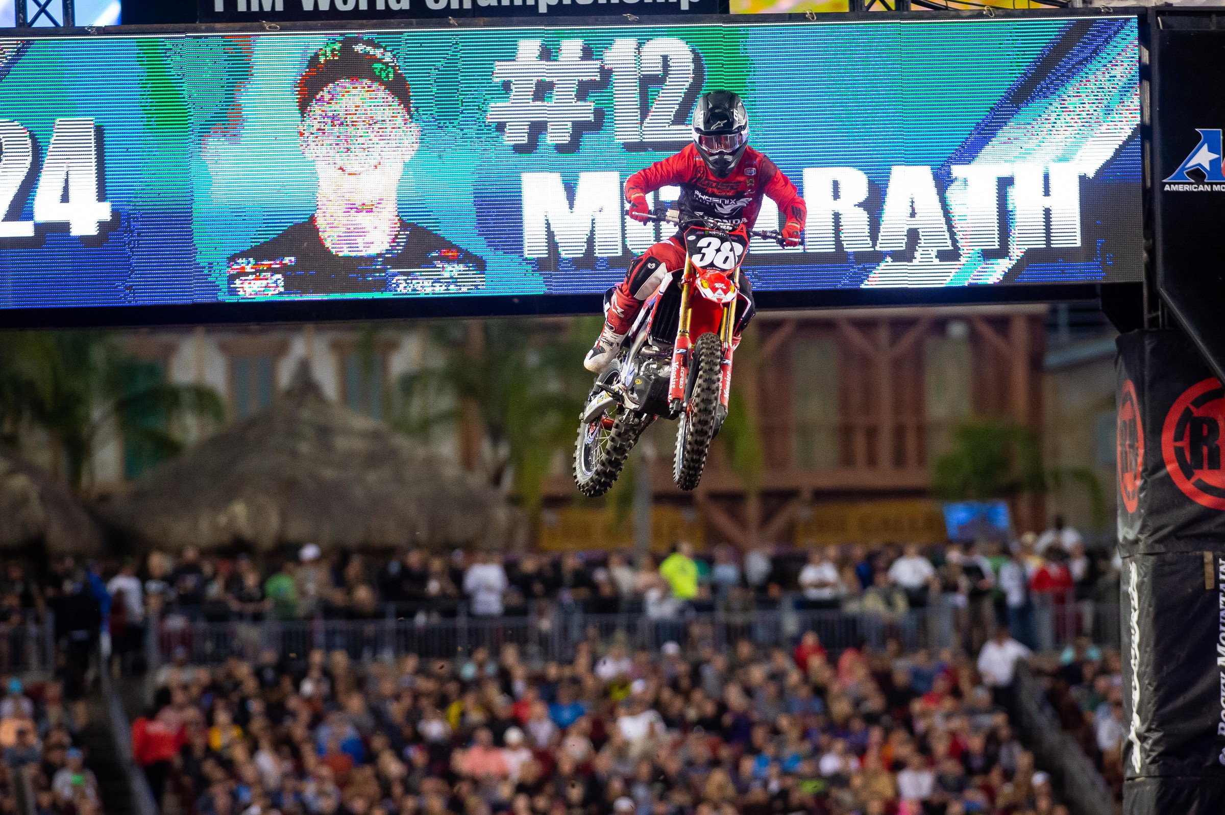 Peters at the Tampa Supercross.