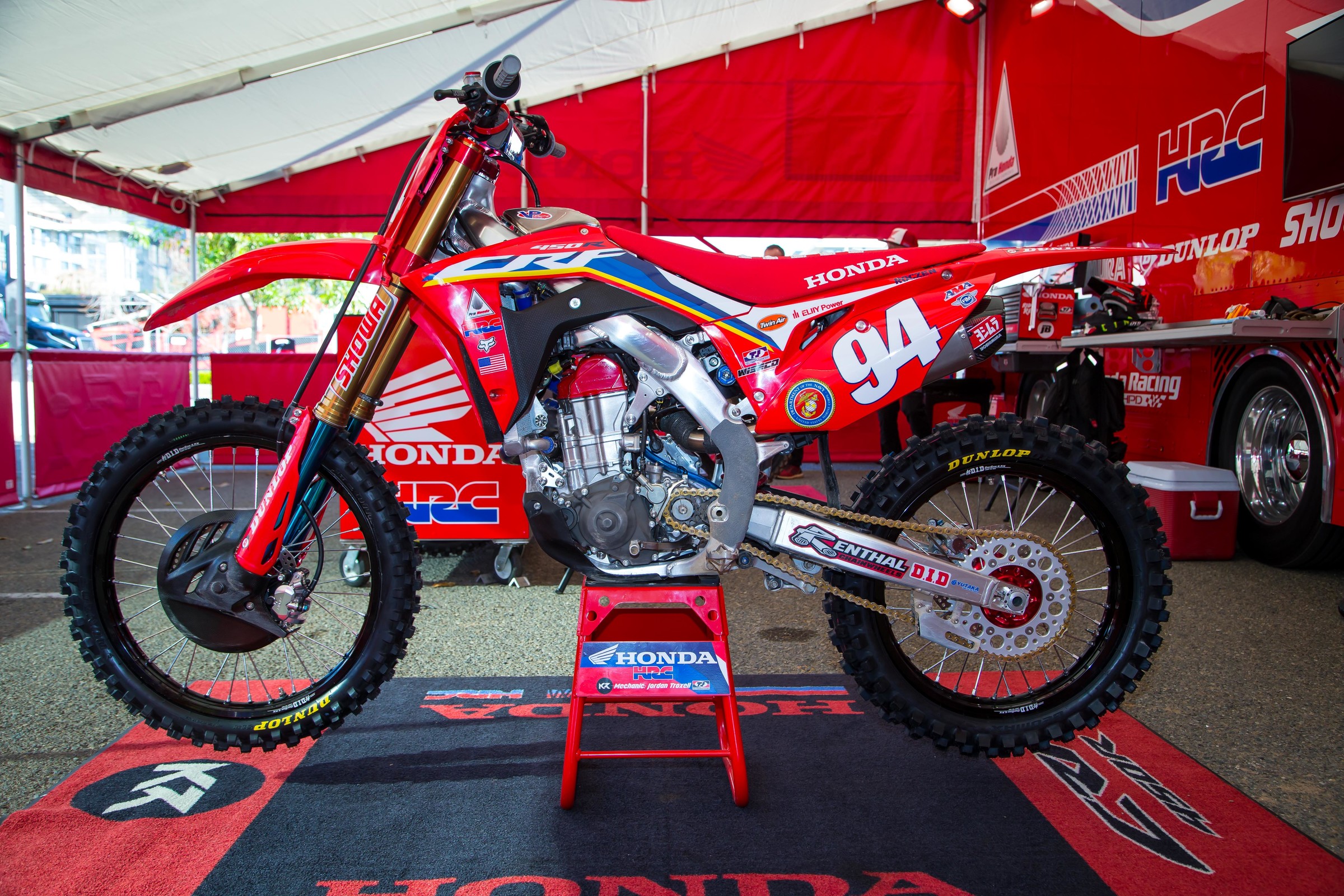 Honda HRC's CRF450R.