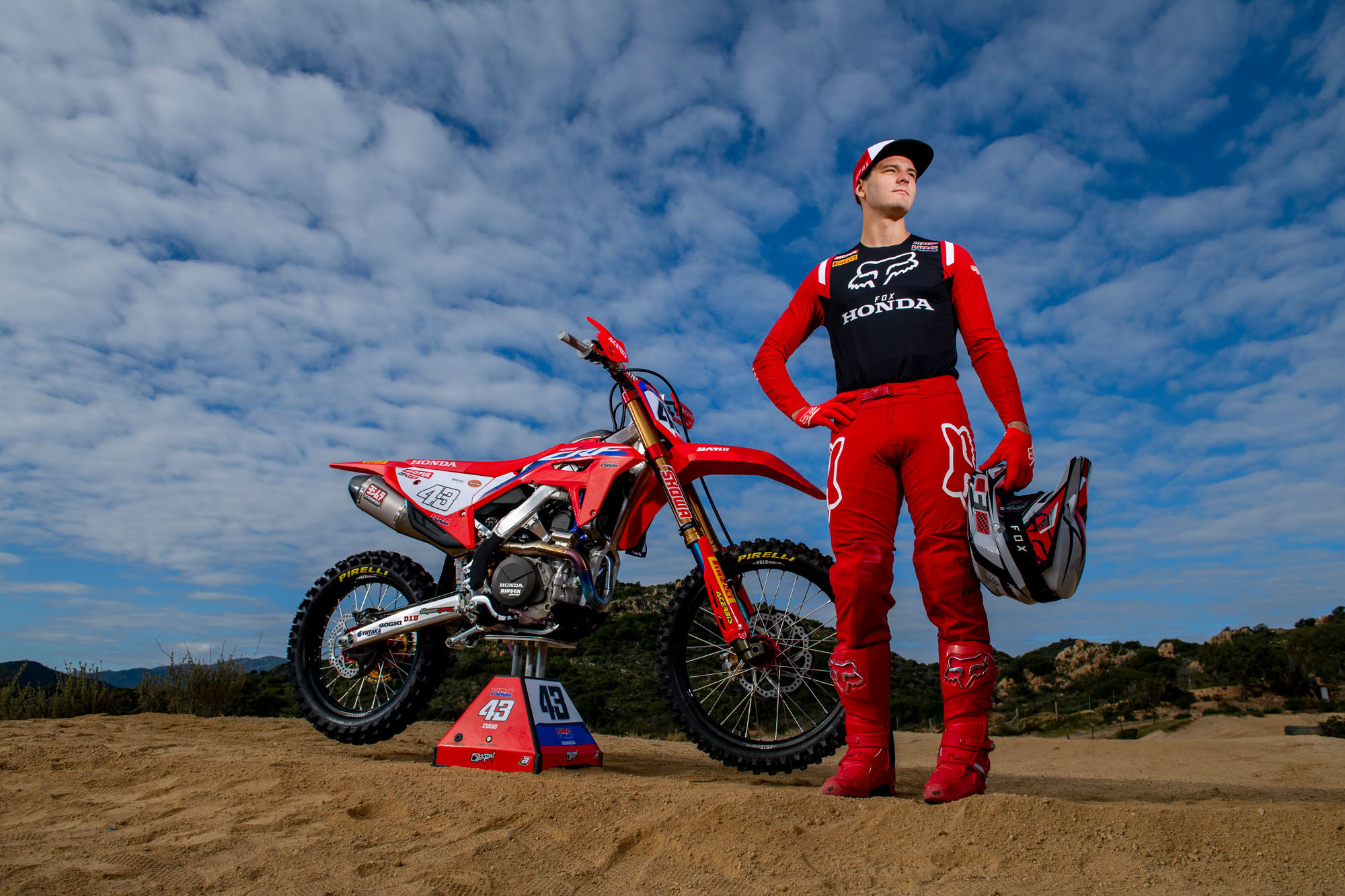 Does the Honda HRC ride in his MXGP rookie season bring more pressure to Mitchell Evans?