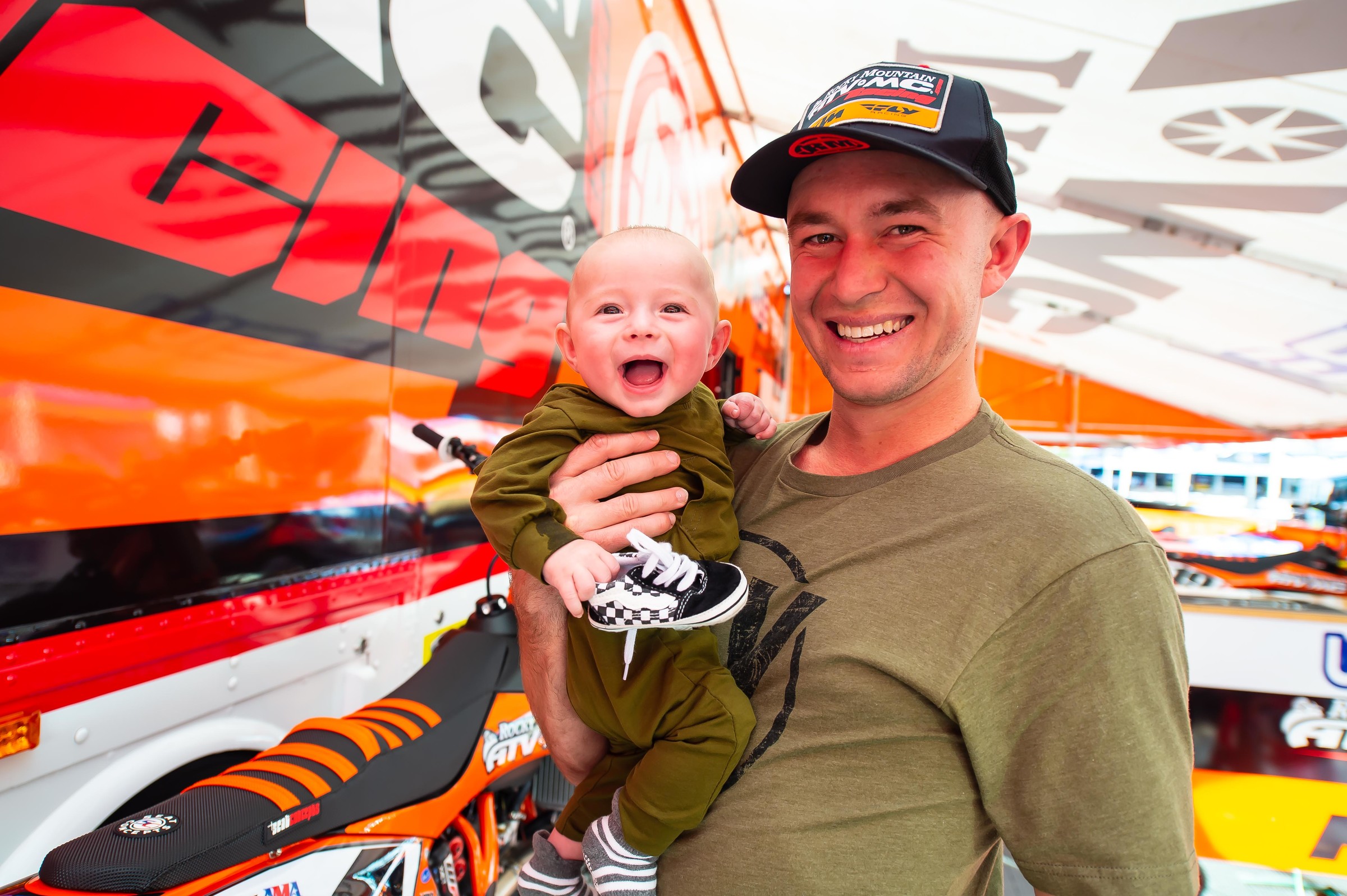 Blake and a happy Braeker Baggett . . .