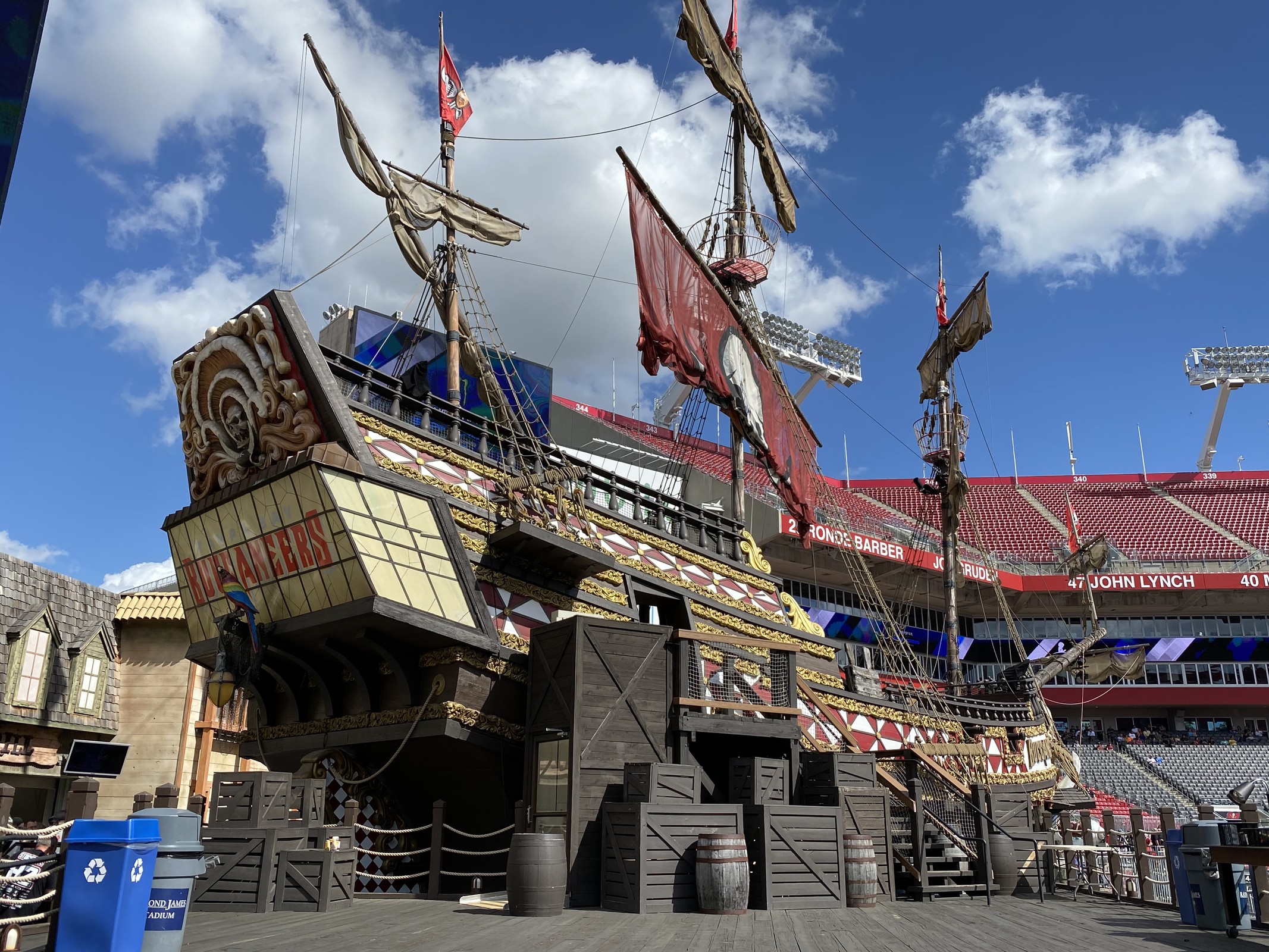 The Tampa Bay Buccaneers have quite the team bus. 