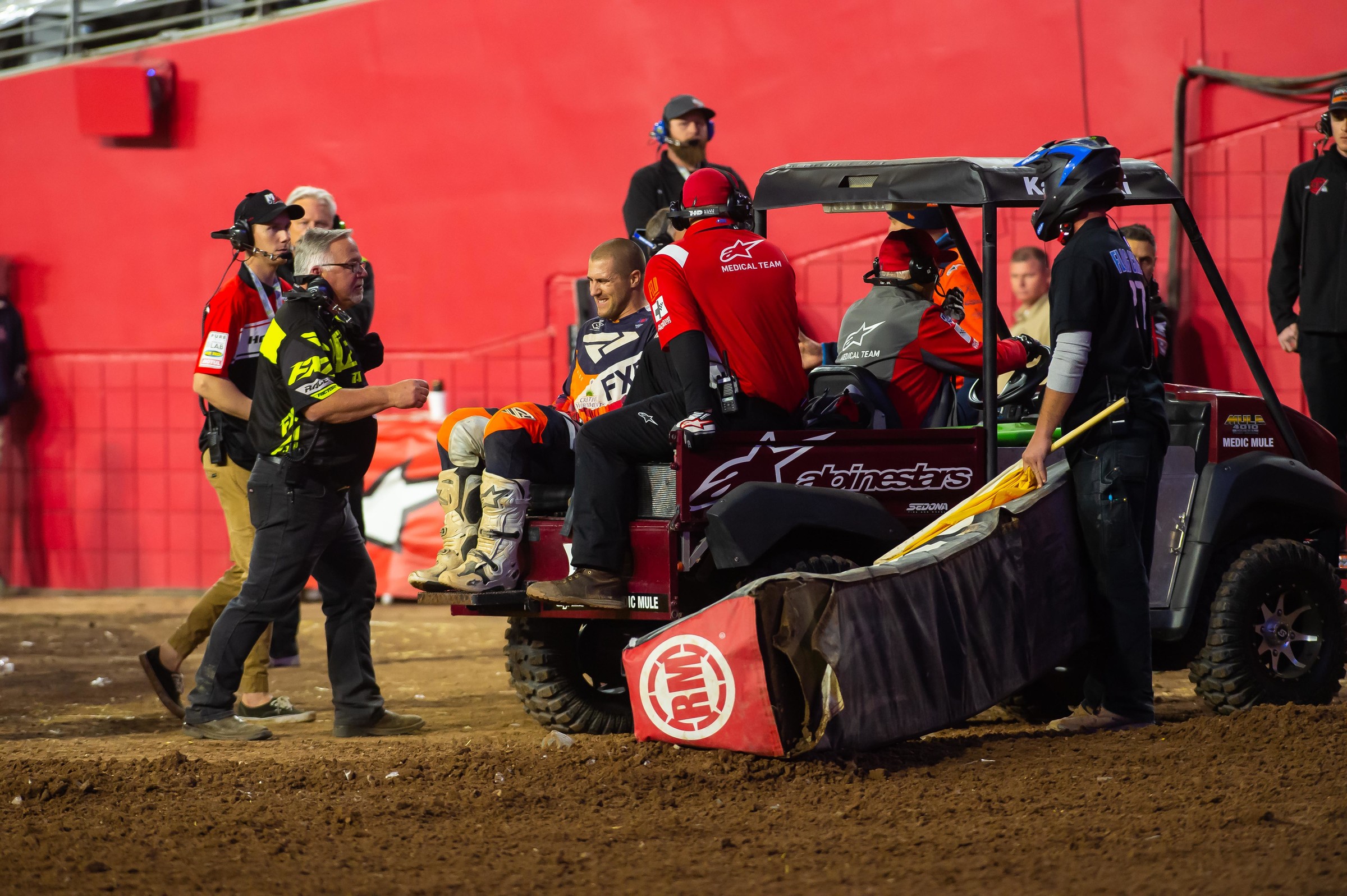 Chris Blose was injured heavily in a crash at Glendale.