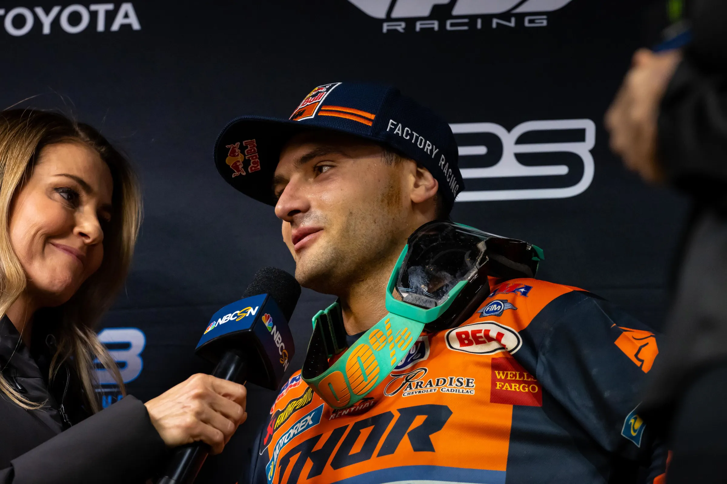 Cooper Webb managed a podium finish in the 450SX main event on a day when his health was in question entering raceday.