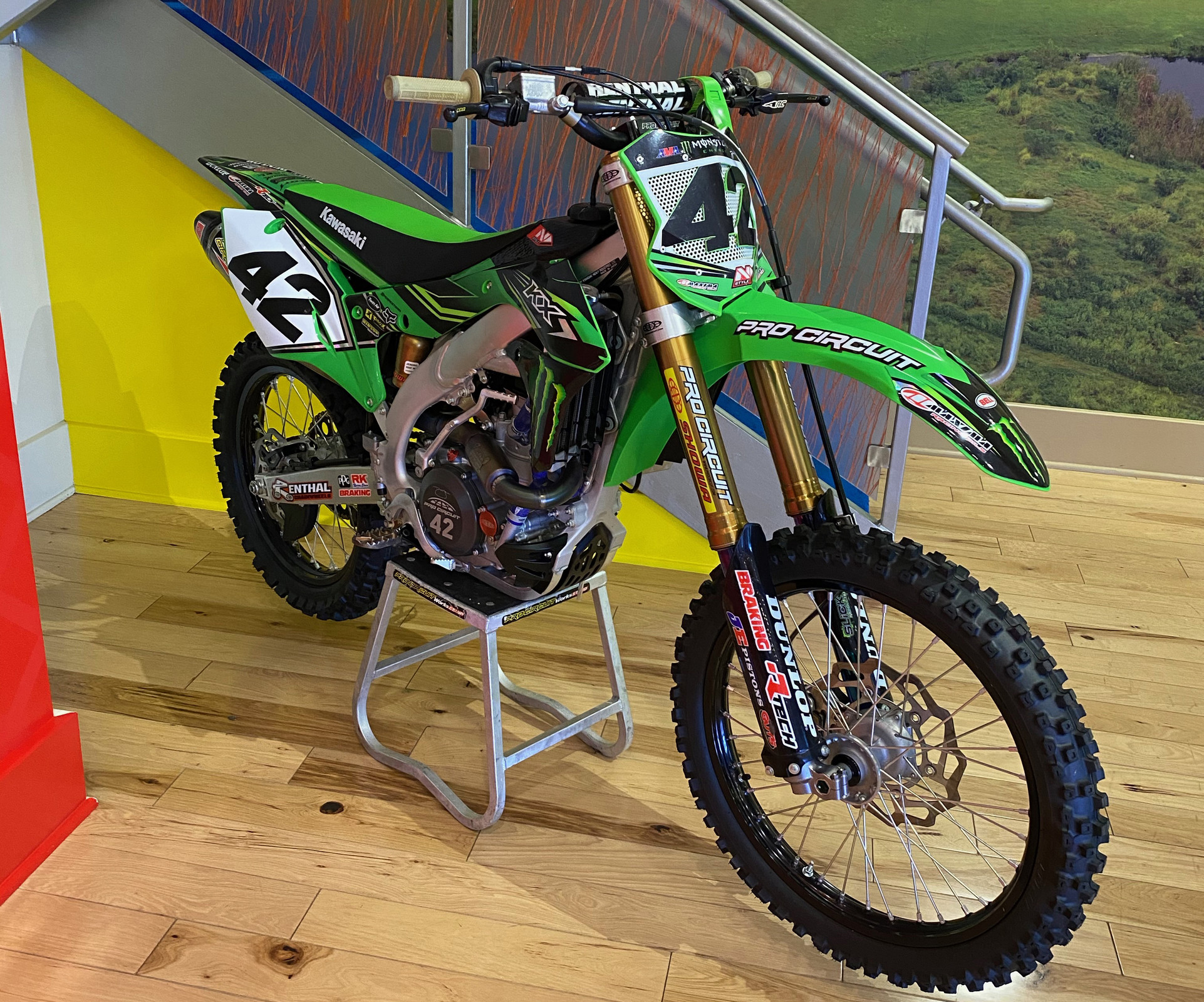 Feld’s Todd Jendro’s executive perk: his bike in the lobby.