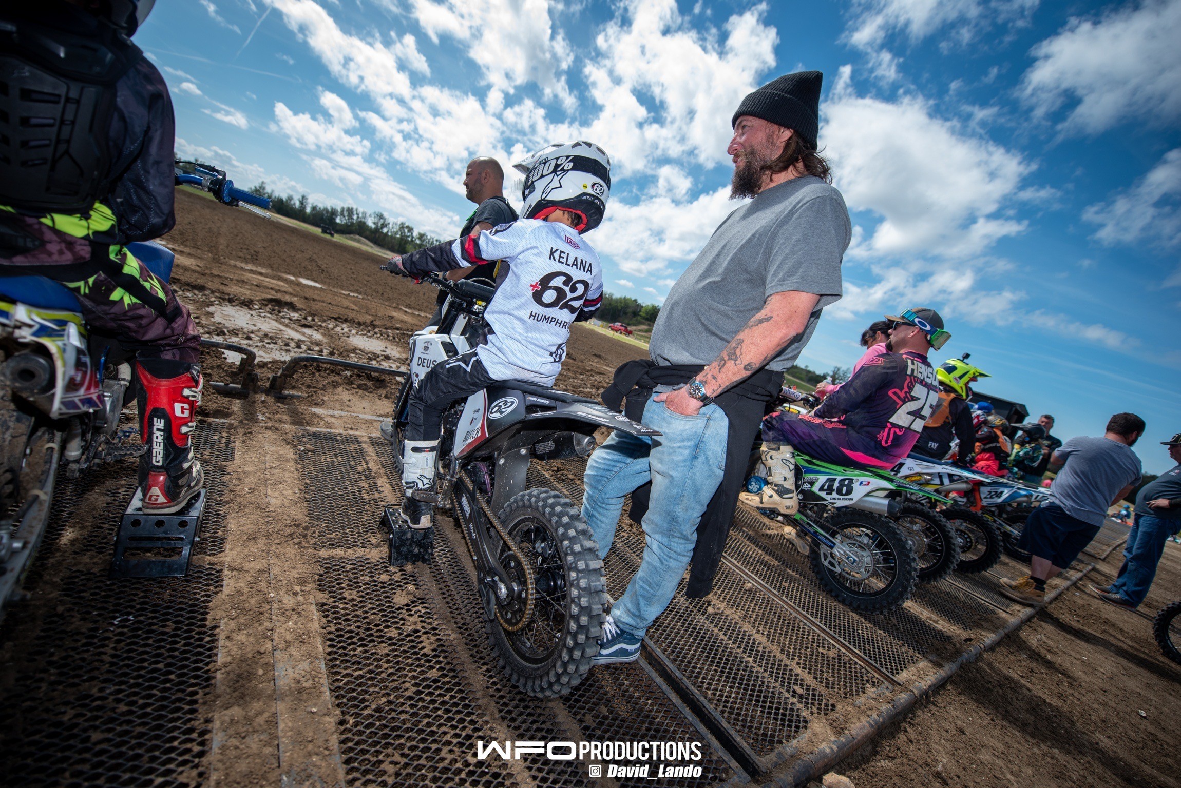 Kelana with his dad, Dustin.