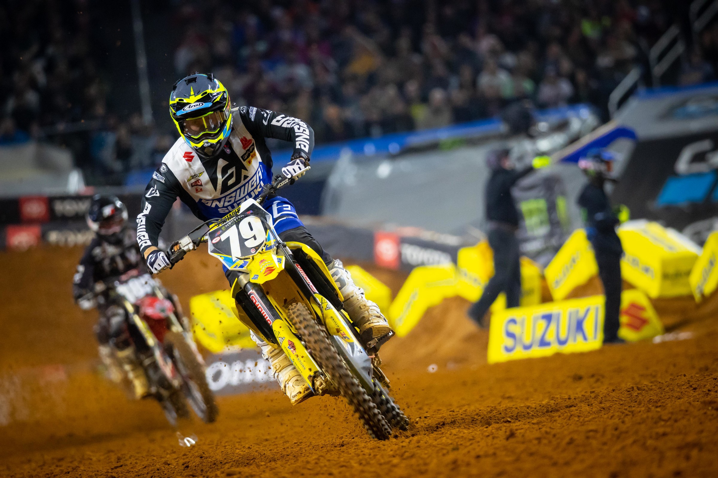 Isaac Teasdale at the 2020 Arlington Supercross.