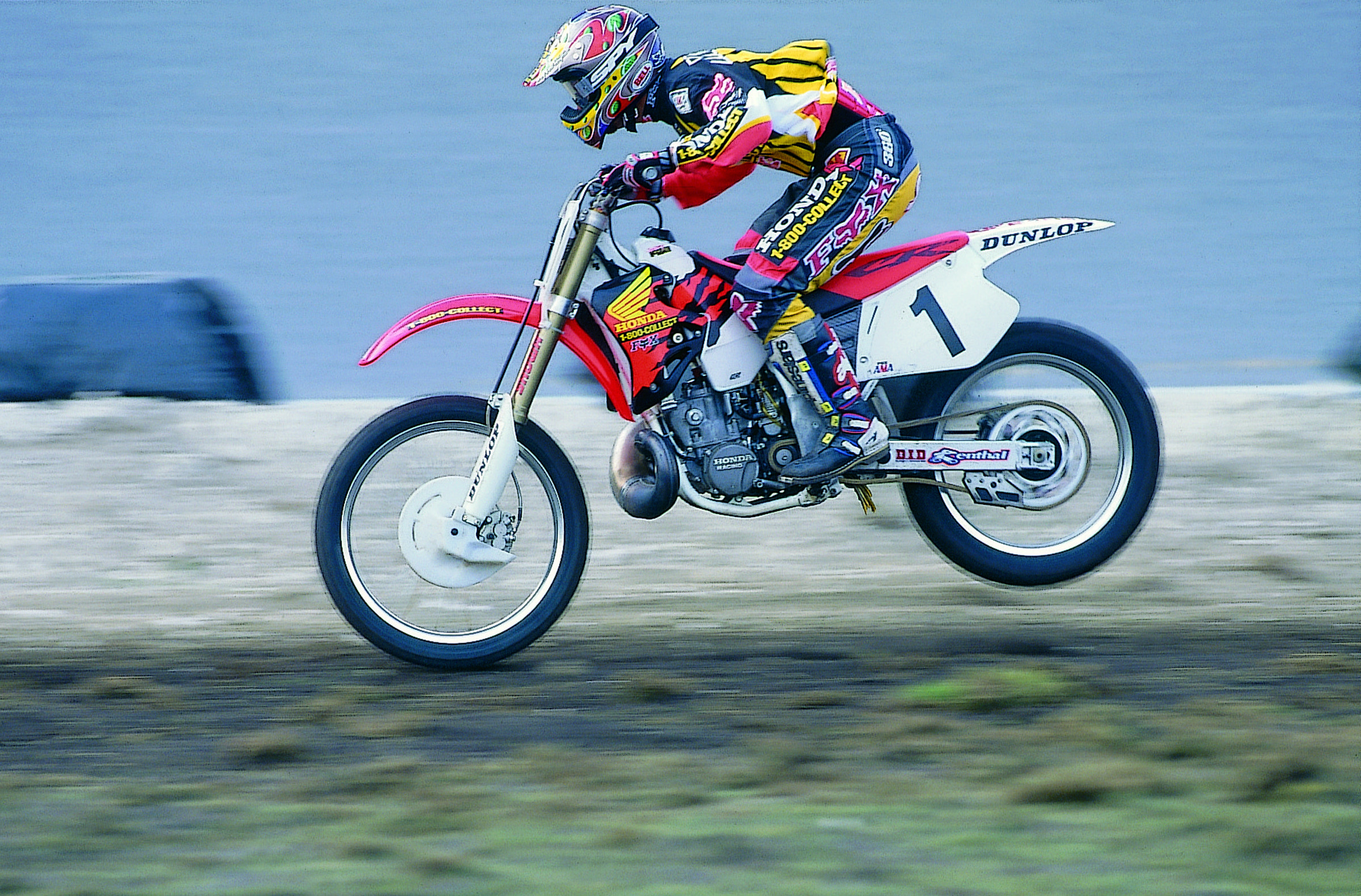 Jeremy McGrath en route to his first Daytona win in his last year with Honda.