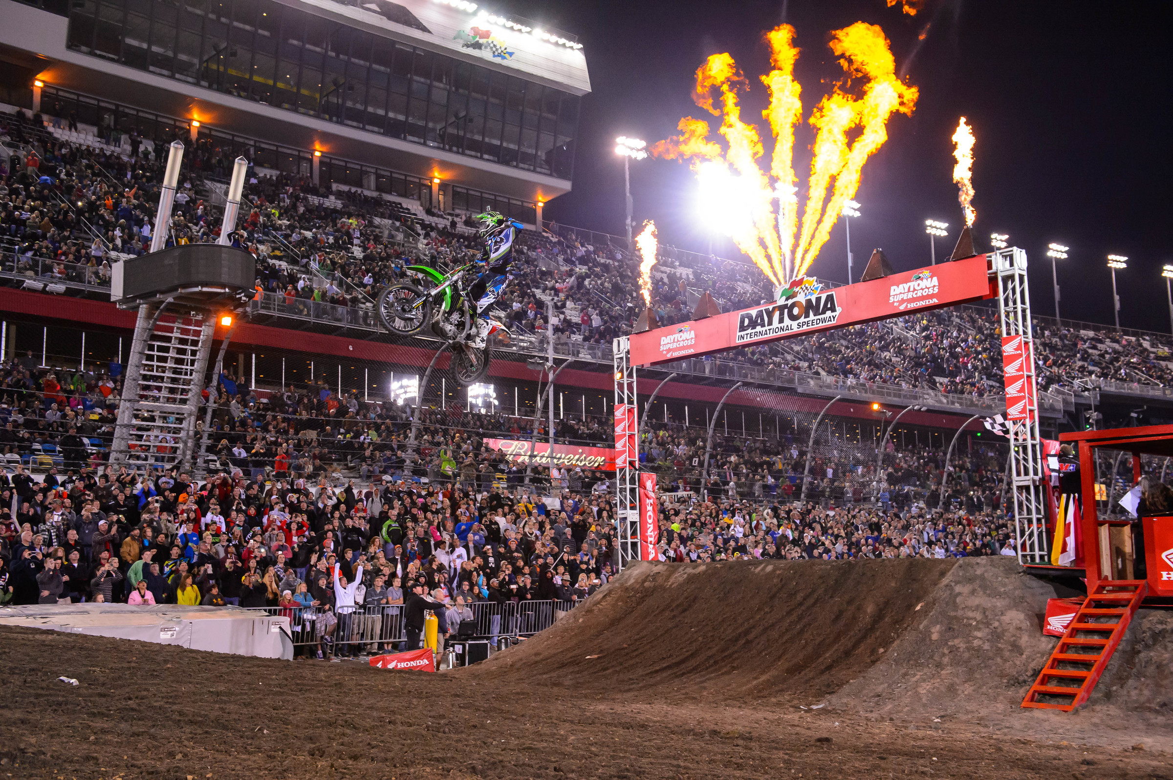 Ryan Villopoto capturing the win at Daytona in 2014.