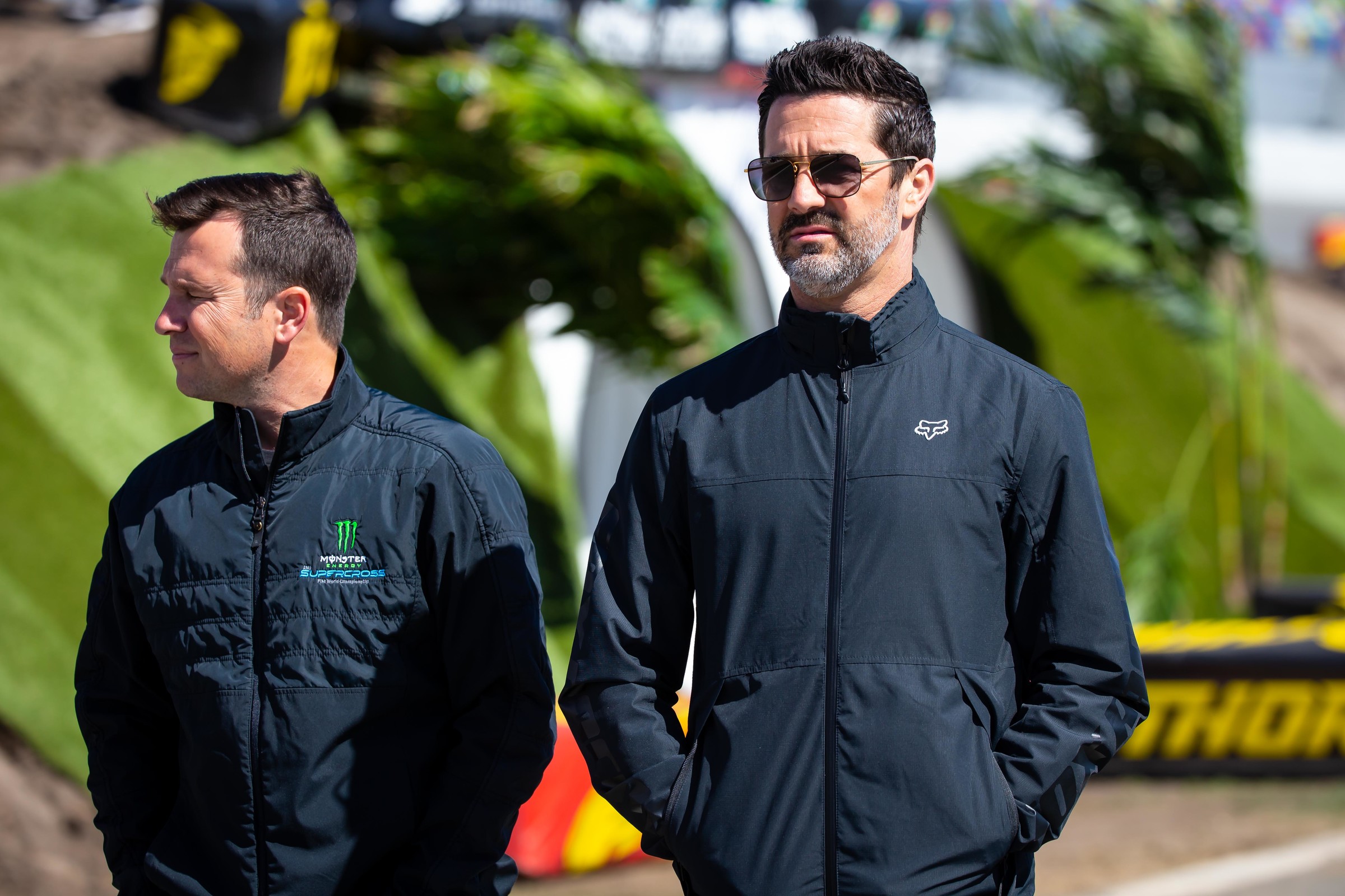 Jeff Emig (right) standing with Daniel Blair.