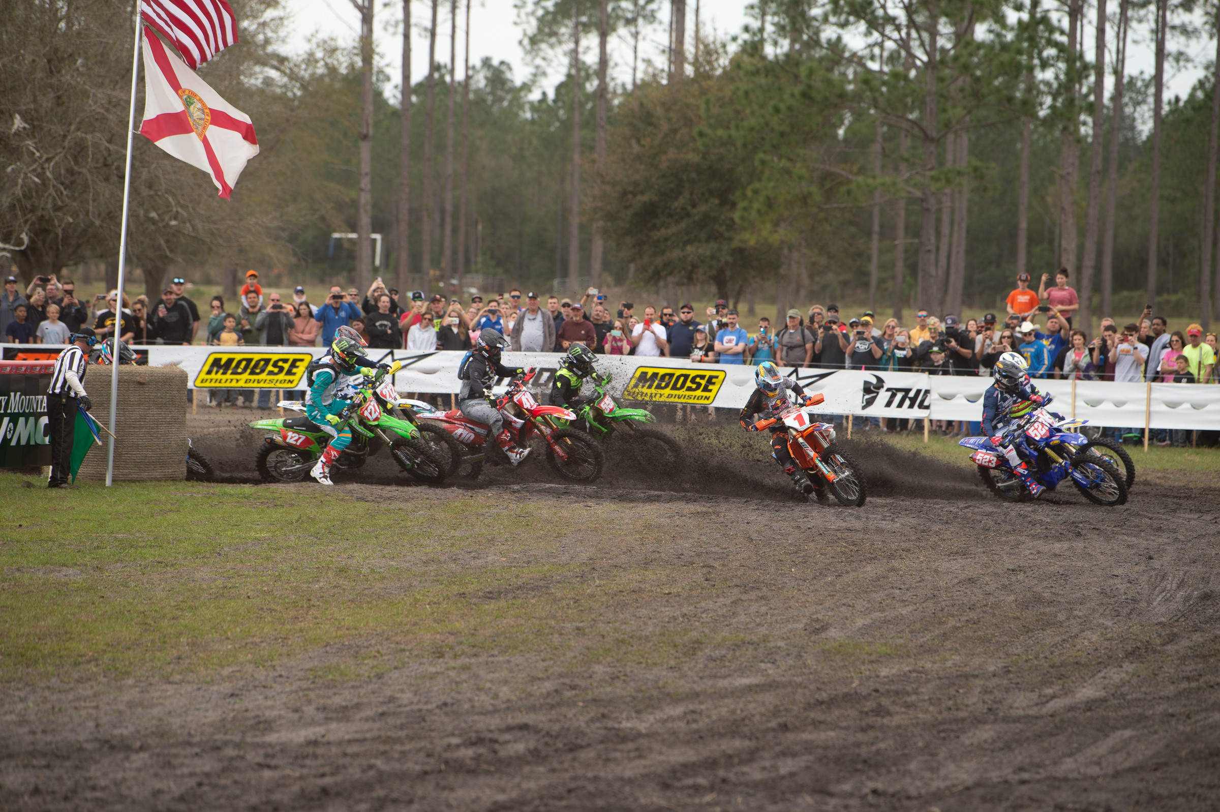 The start of the Wild Boar GNCC last weekend in Florida.
