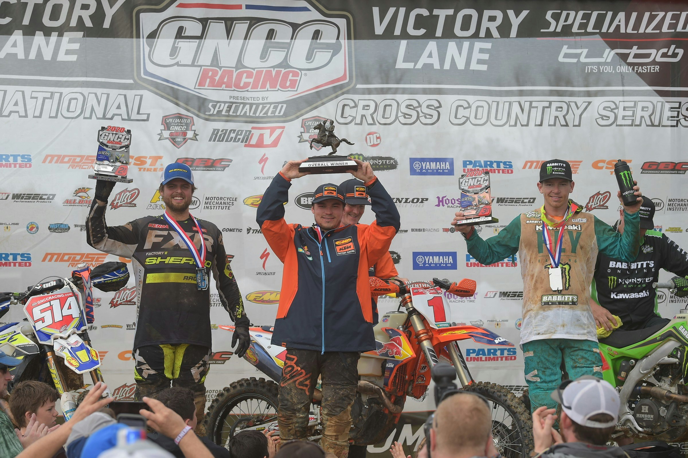 Steward Baylor Earns FactoryONE Sherco First GNCC Podium