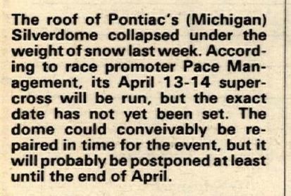 Text on the 1985 Silverdome.