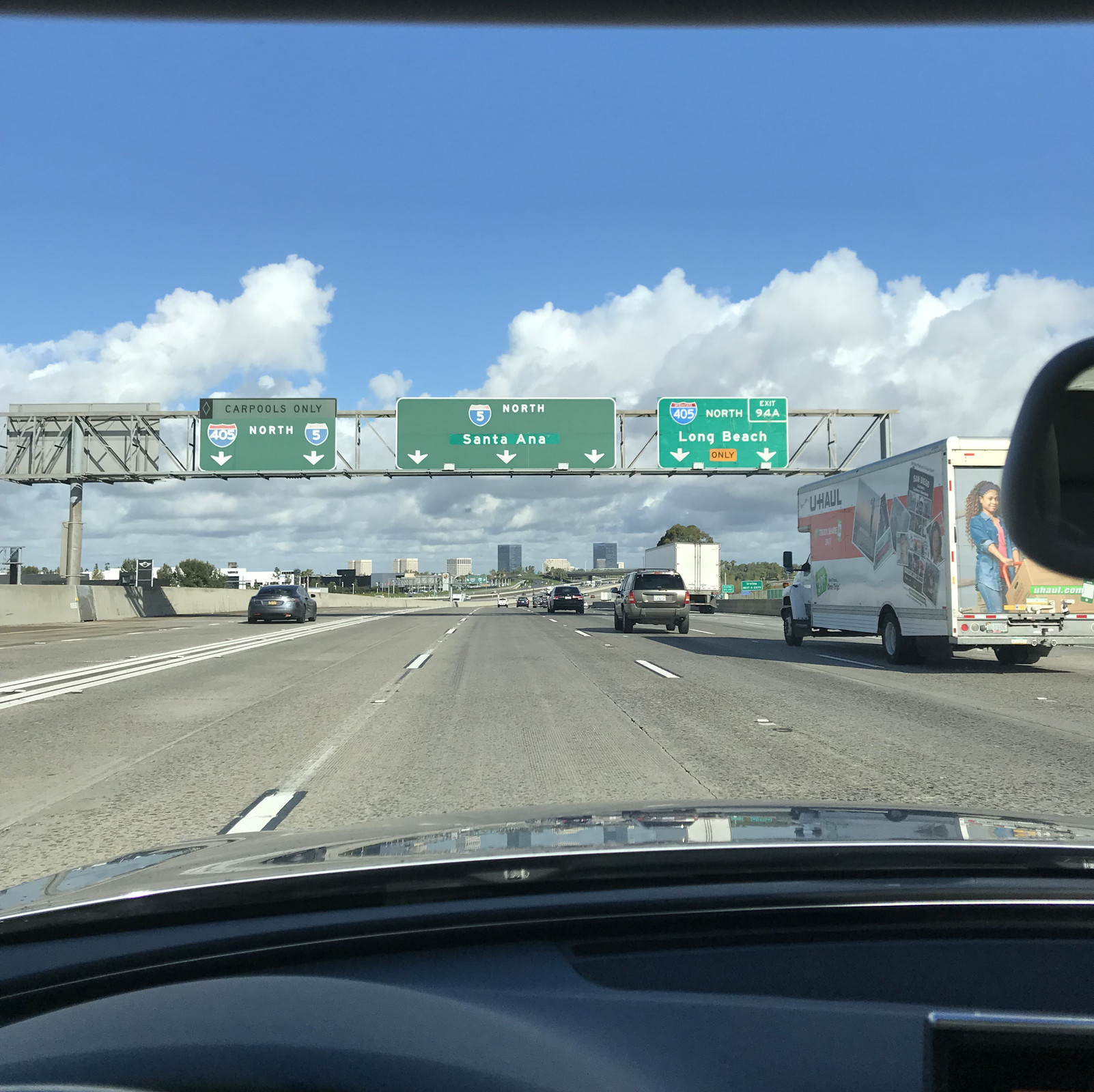 LA Rush Hour earlier this week... This is normally one of the busiest, most traffic-packed interchanges in the whole country.